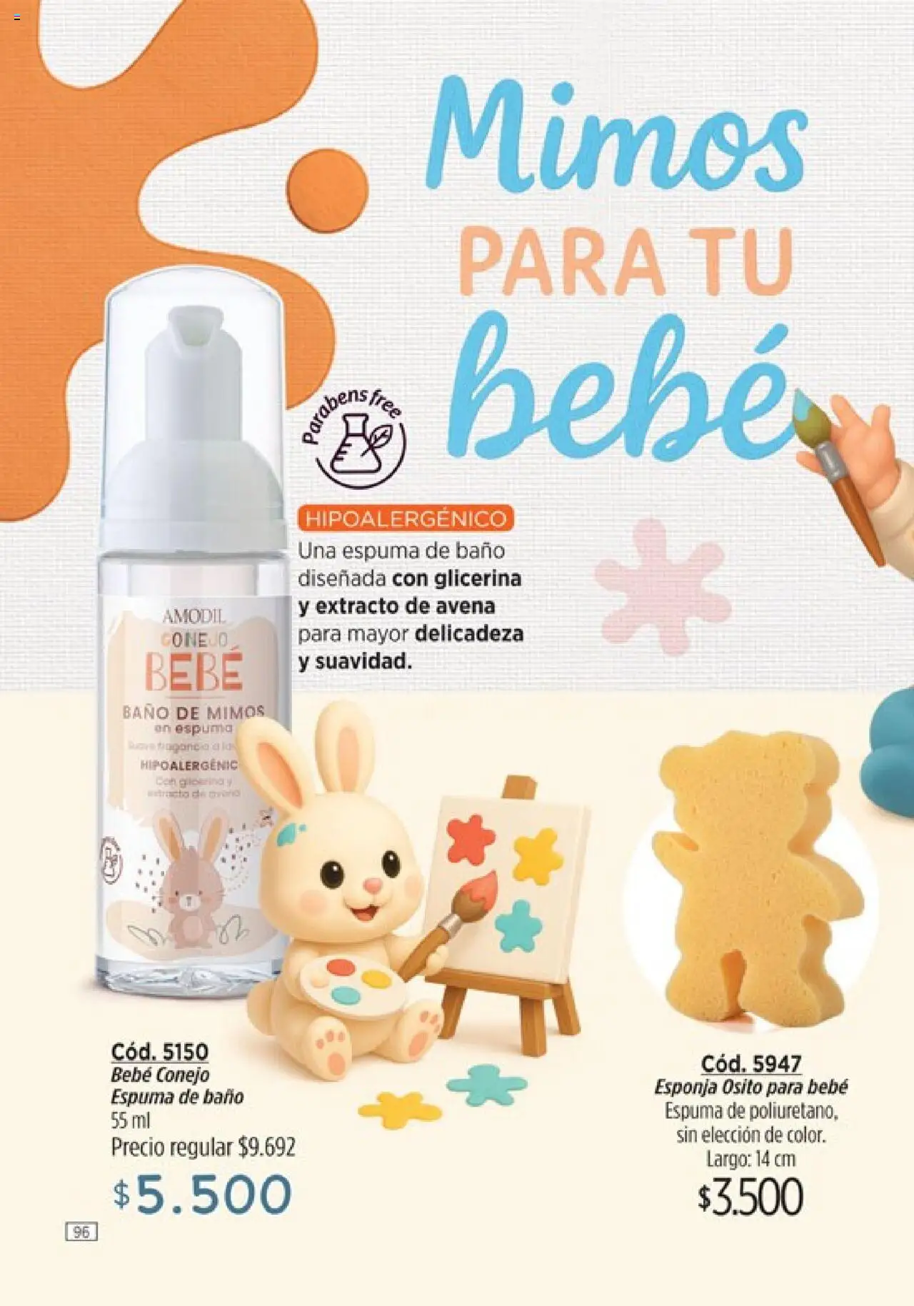Catálogo Amodil Campaña 14 │ válido desde el 19.08.2025 | Página: 96 | Productos: Baño, Avena, Esponja, Espuma