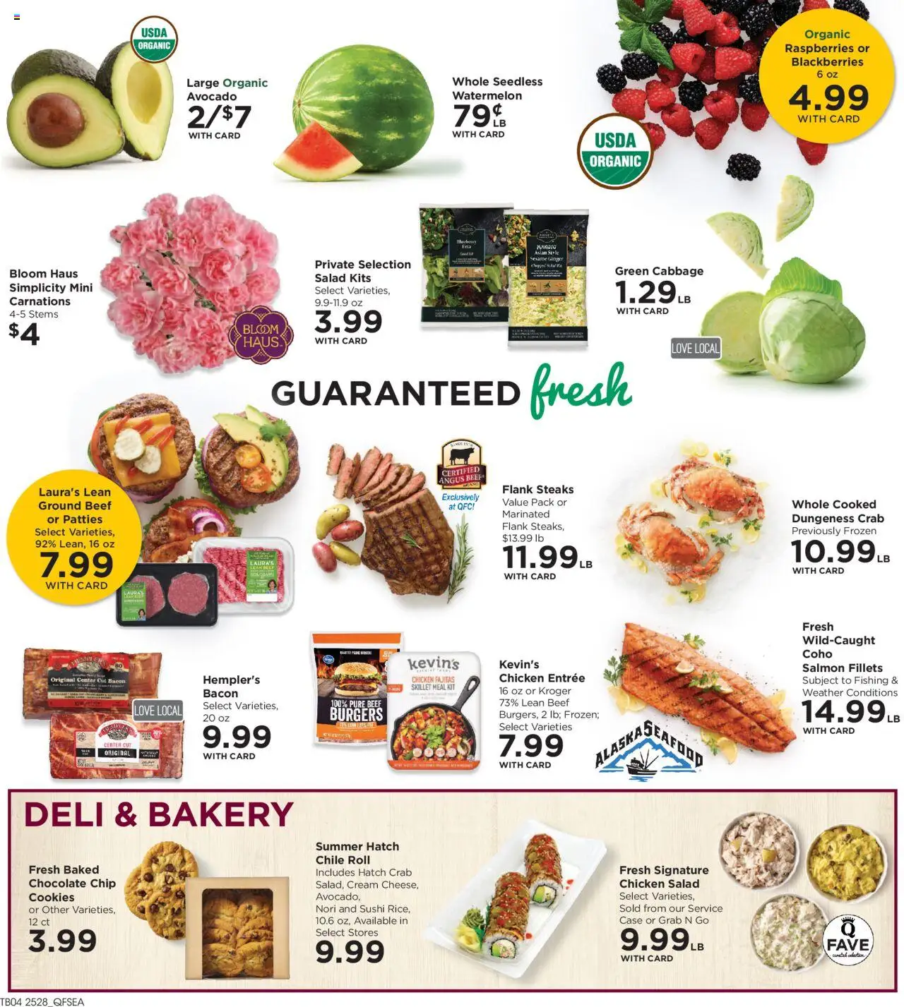 QFC Weekly Ad - WA - valid from 13.08.2025 | Page: 8 | Products: Skillet, Avocado, Cabbage, Watermelon