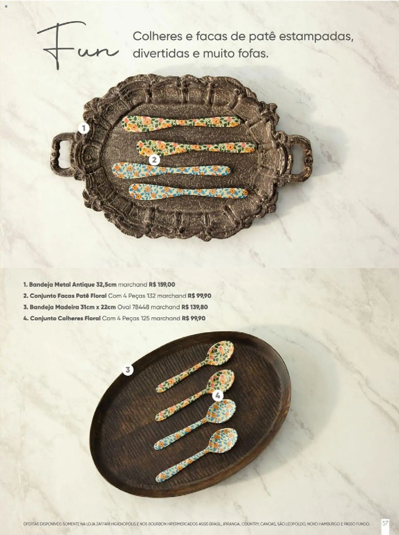 Zaffari Folheto - válido de 27.11.2025 | Página: 57 | Produtos: Colheres, Bandeja
