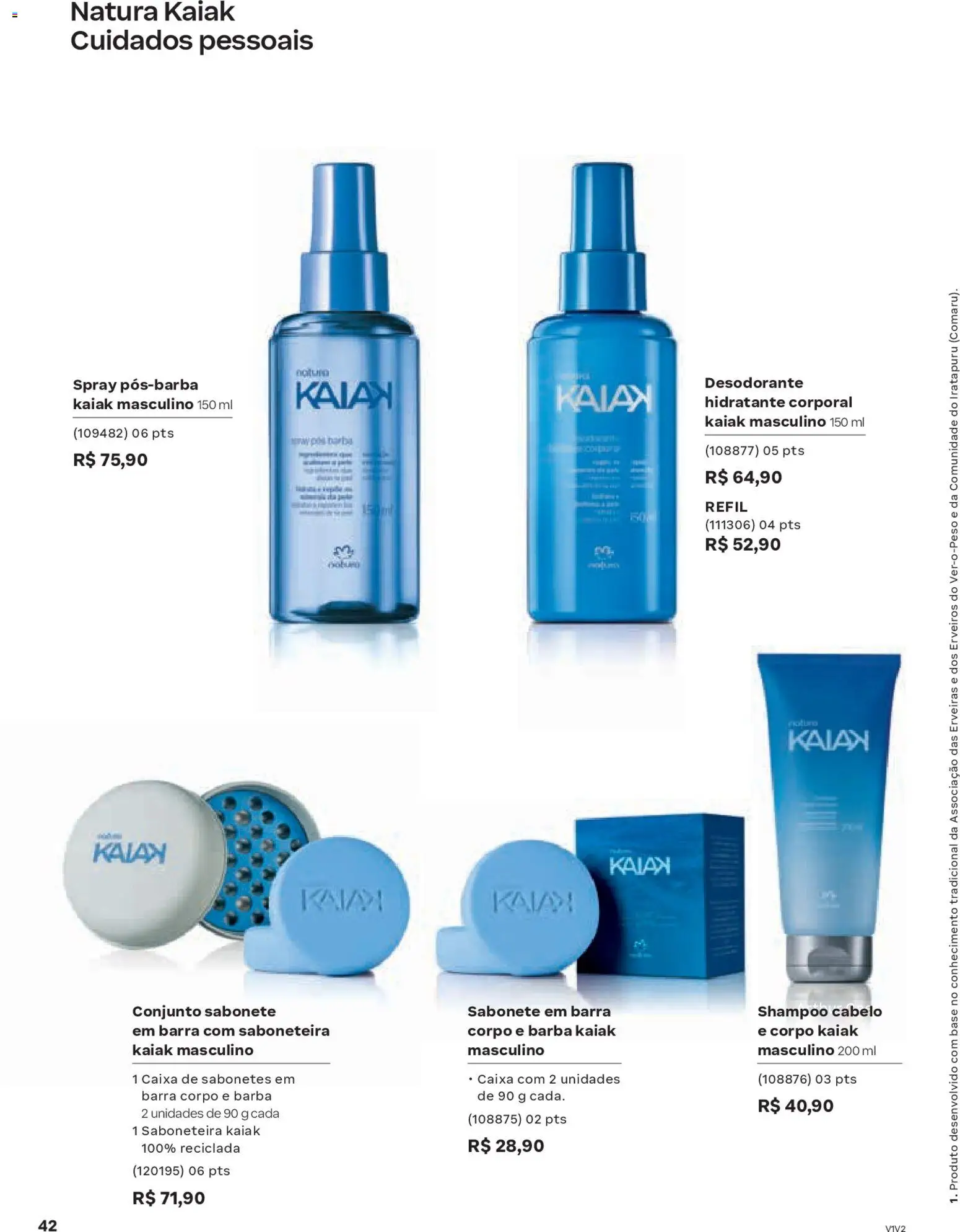 Natura Folheto - válido de 19.02.2026 | Página: 42 | Produtos: Hidratante corporal, Desodorante, Sabonete, Saboneteira