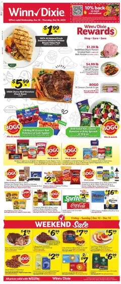 Preview of Winn Dixie weekly ads valid from 10.12.2025