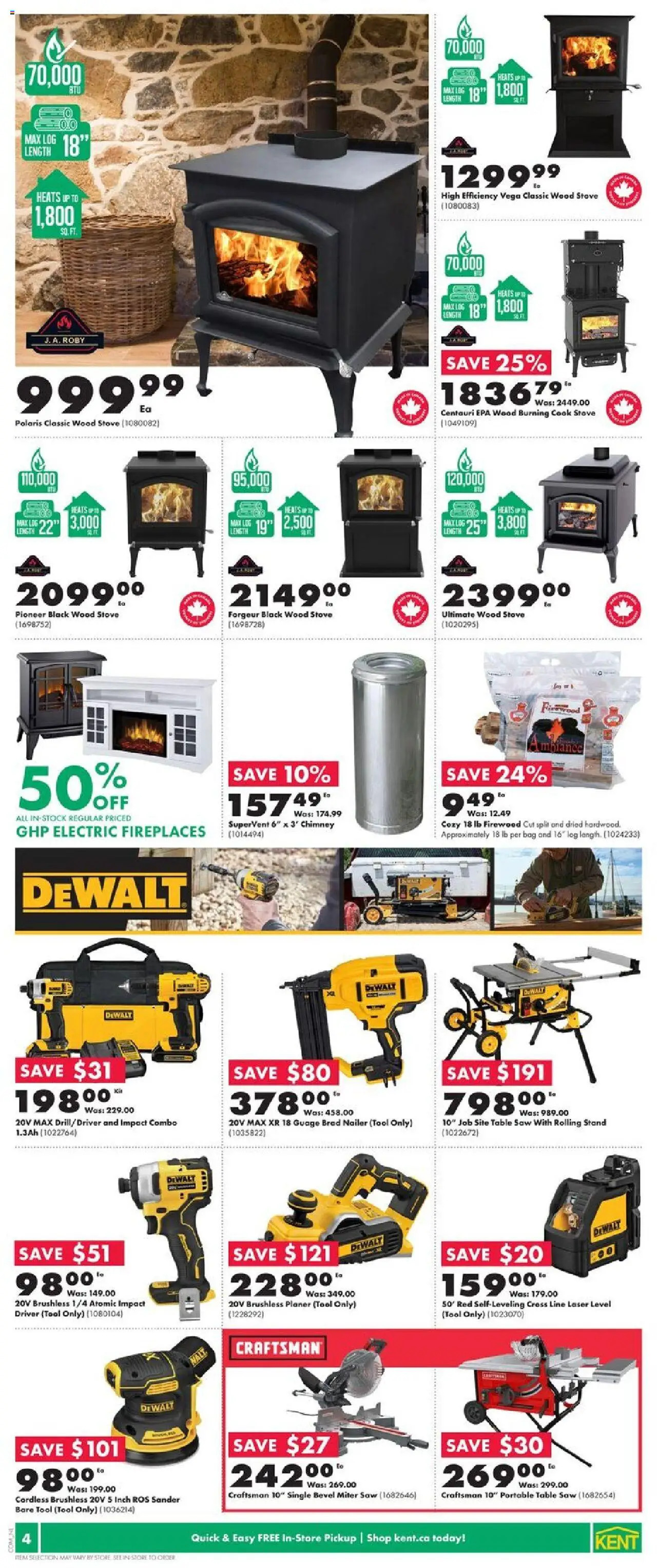 Kent flyer valid from 09.10.2025 | Page: 7 | Products: Bag, Stove, Table