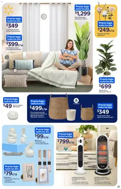 Vista previa de Walmart folleto, nuevo folleto de la tienda, válido en México a partir del 01.01.2026 | Página: 22 | Productos: Planta, Vela, Maceta, Calefactor
