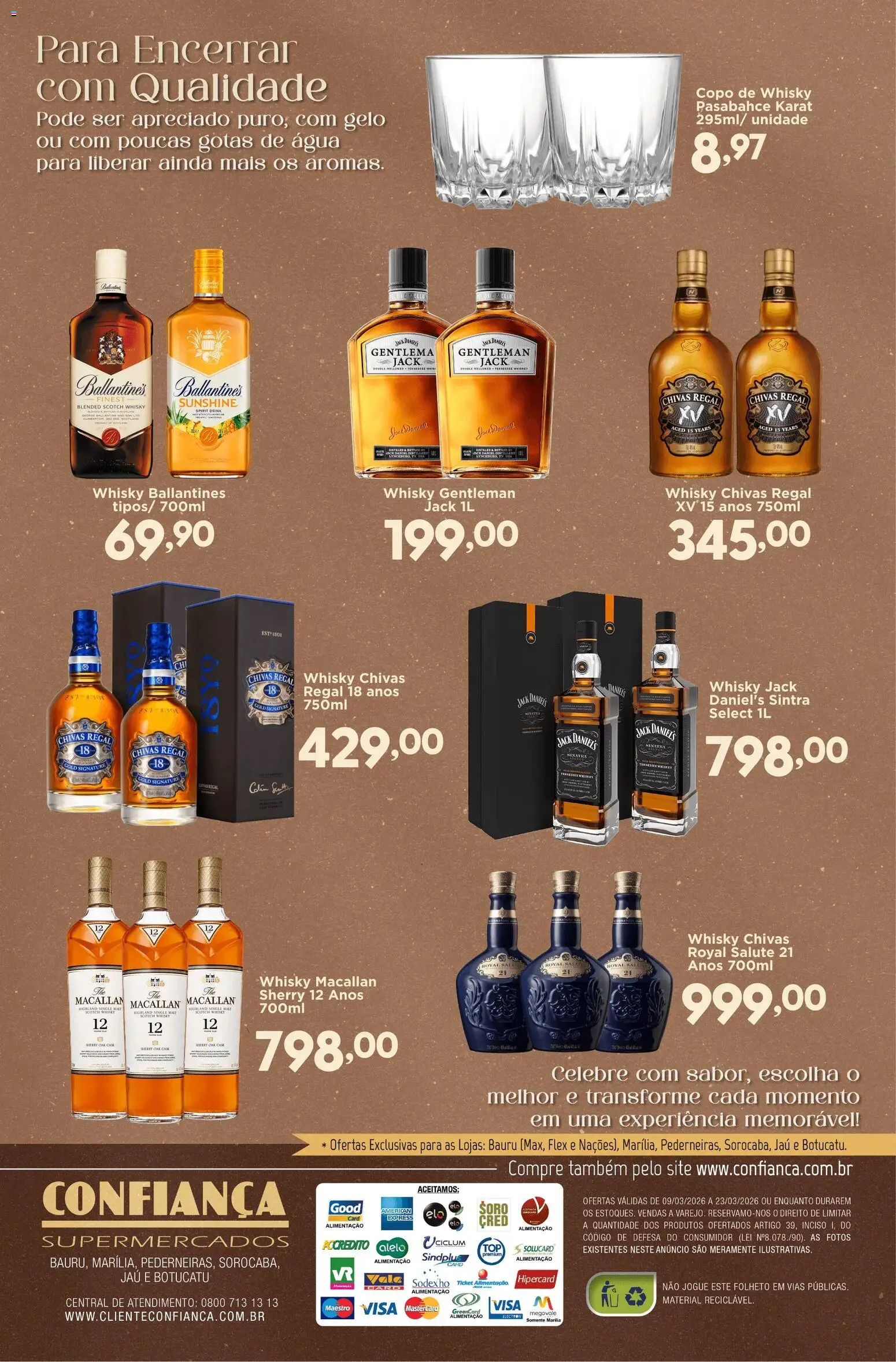 Confiança Folheto - válido de 09.03.2026 | Página: 12 | Produtos: Whisky