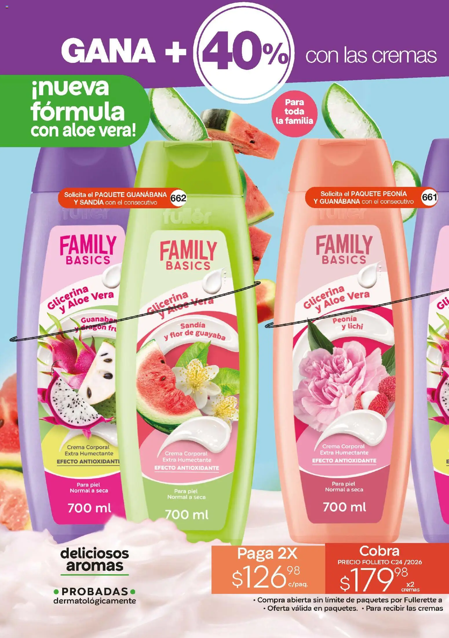 Nuevas ofertas de Fuller válidas en toda la República Mexicana desde el 04.03.2026. ¡Encuentra las mejores ofertas en Fuller Gana Mas C24 2026! | Página: 6 | Productos: Sandía, Crema, Crema corporal