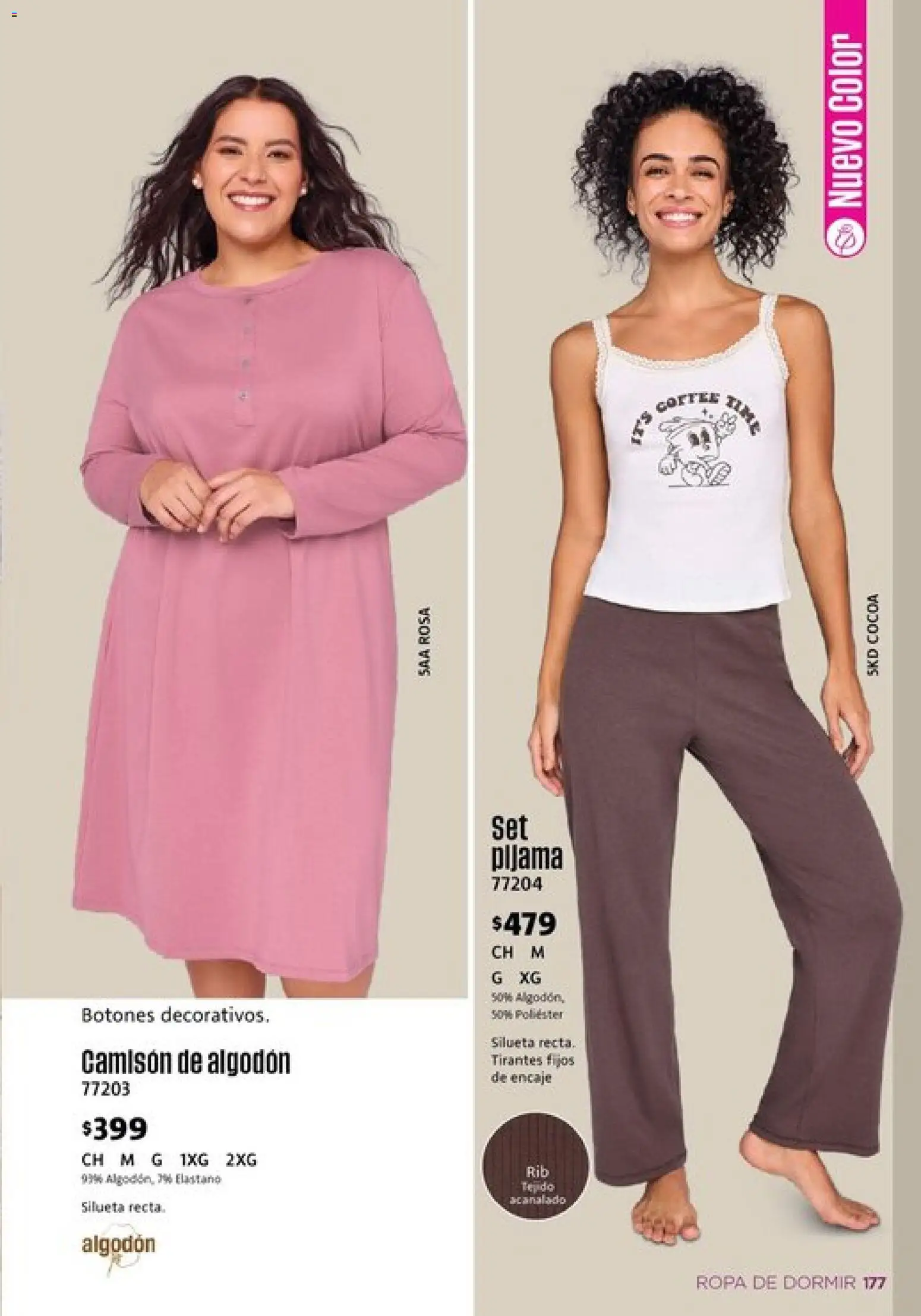 Nuevas ofertas de Ilusión válidas en toda la República Mexicana desde el 01.03.2026. ¡Encuentra las mejores ofertas en Ilusión catálogo Primavera! | Página: 179 | Productos: Algodón, Ropa, Tirantes, Camisón