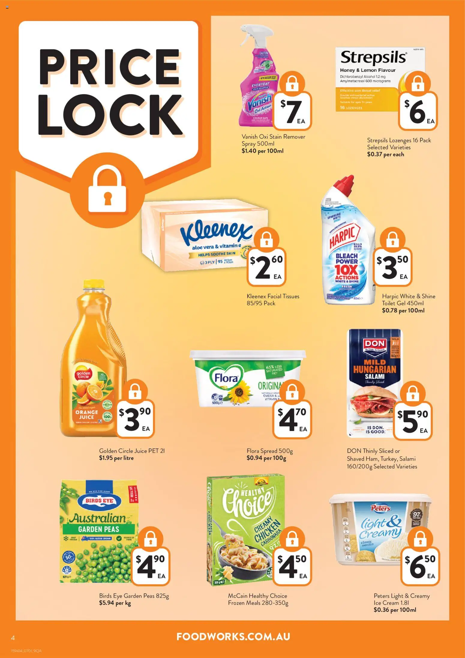 Foodworks catalogue - valid from 07.01.2026 | Page: 4 | Products: Toilet, Light, Stain remover, Vitamin