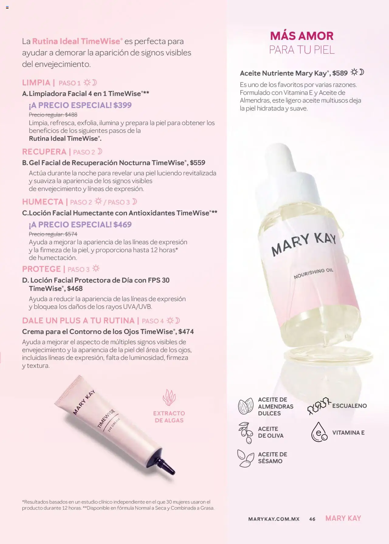 Nuevas ofertas de Mary Kay válidas en toda la República Mexicana desde el 01.07.2025. ¡Encuentra las mejores ofertas en Mary Kay catálogo! | Página: 46 | Productos: Crema, Contorno, Loción, Dulces