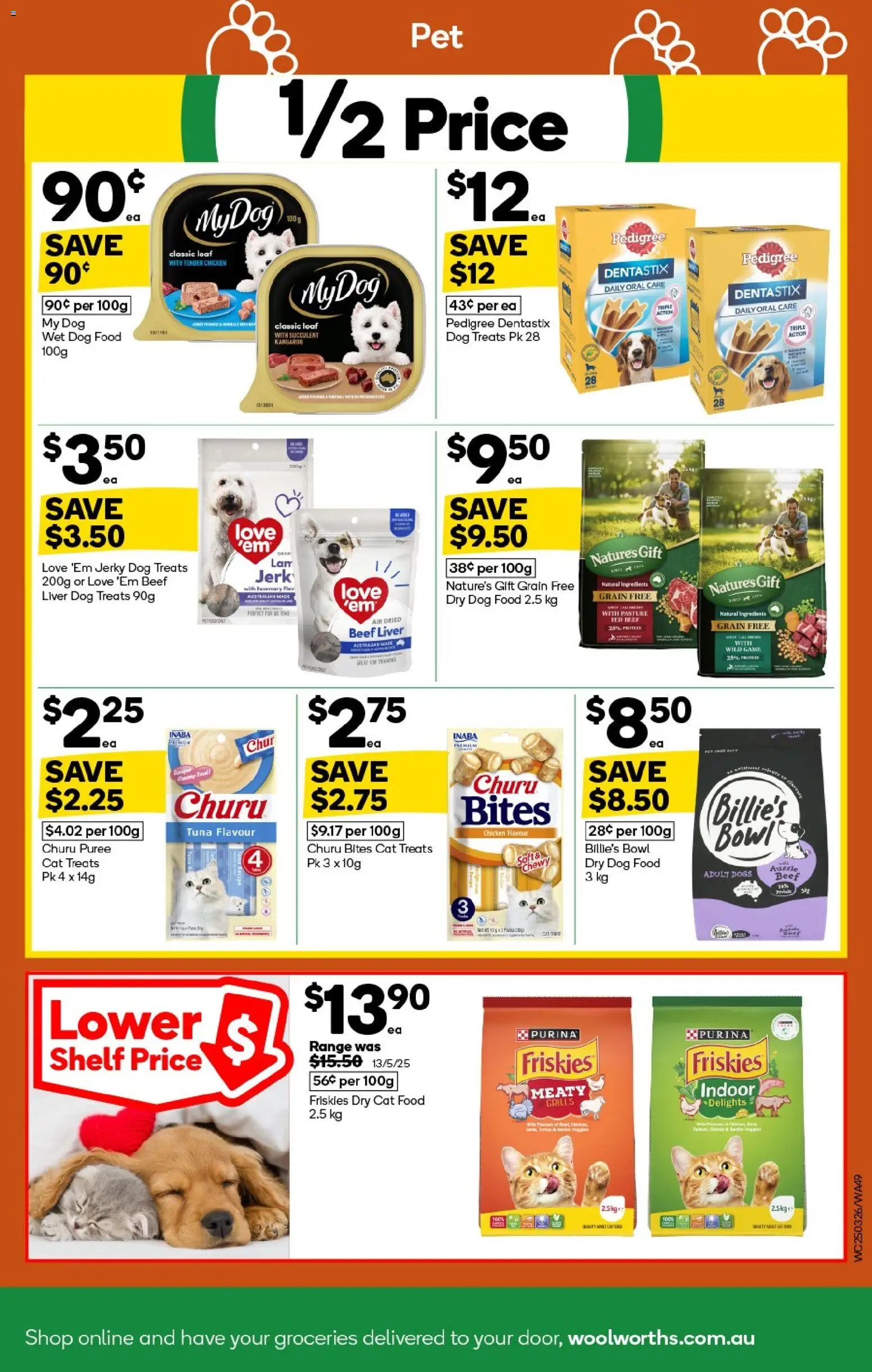 Woolworths catalogue - valid from 25.03.2026 | Page: 49 | Products: Shelf, Beef, Tuna, Game