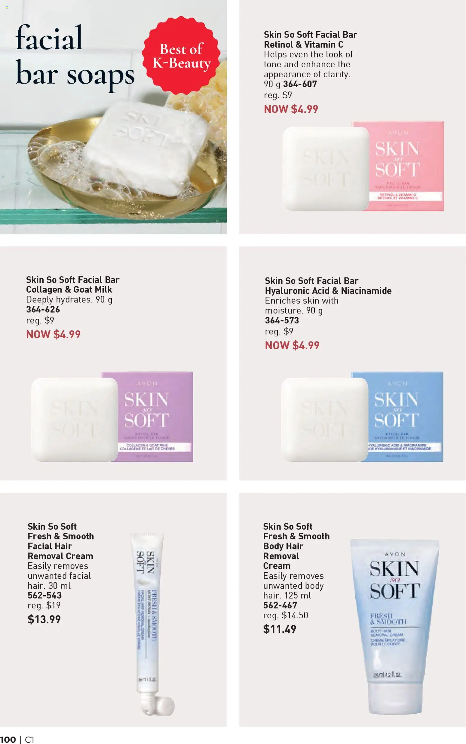 Avon flyer valid from 01.01.2026 | Page: 100 | Products: Cream, Hair removal cream, Milk