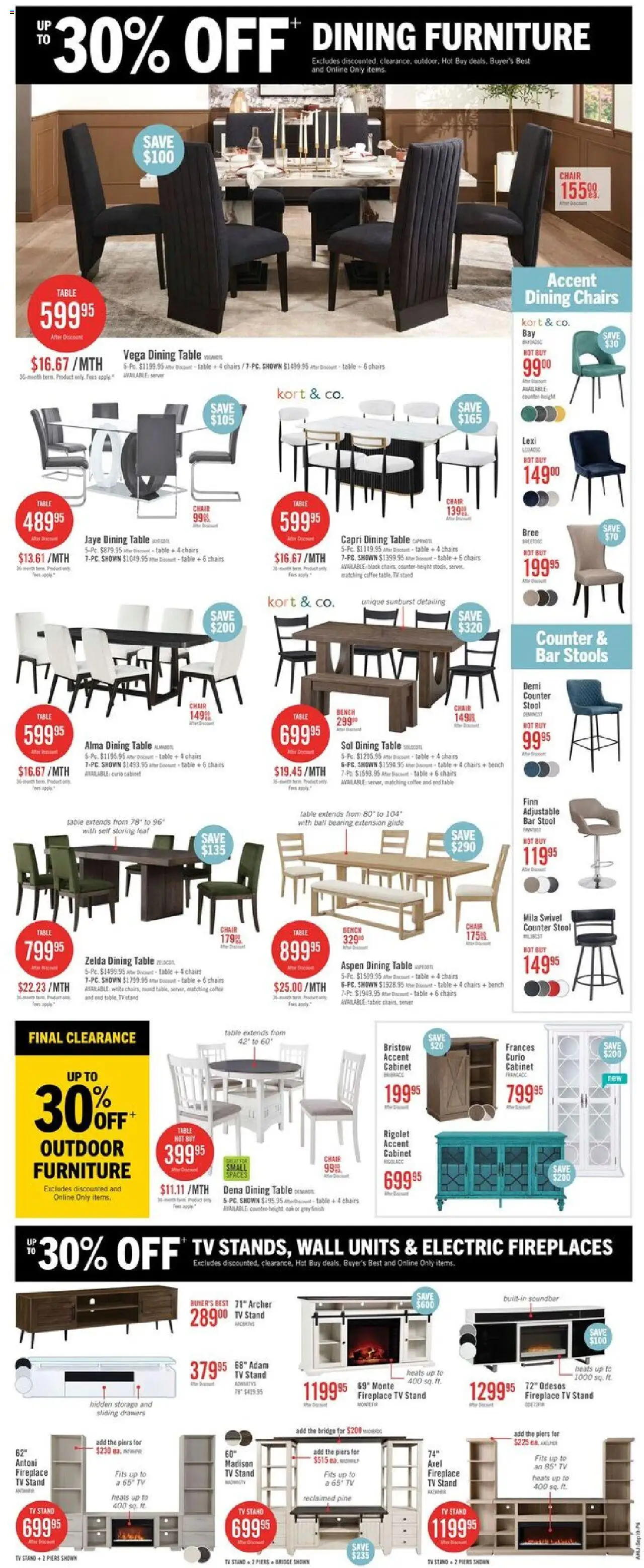 The Brick flyer valid from 19.09.2025 | Page: 8 | Products: Tv, Table, Chair, Coffee