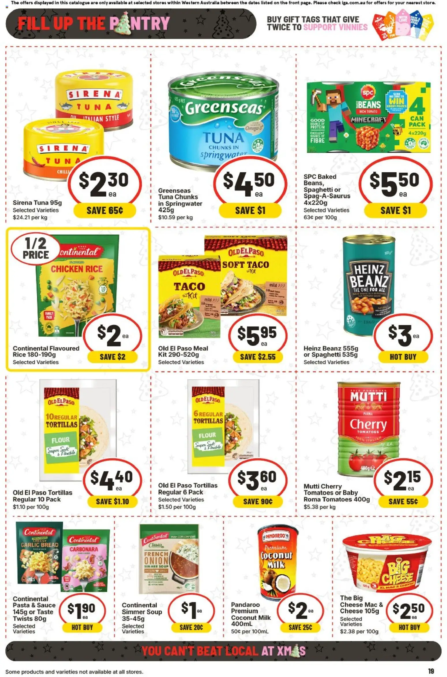 IGA catalogue - valid from 26.11.2025 | Page: 22 | Products: Flour, Chicken, Pasta, Tuna