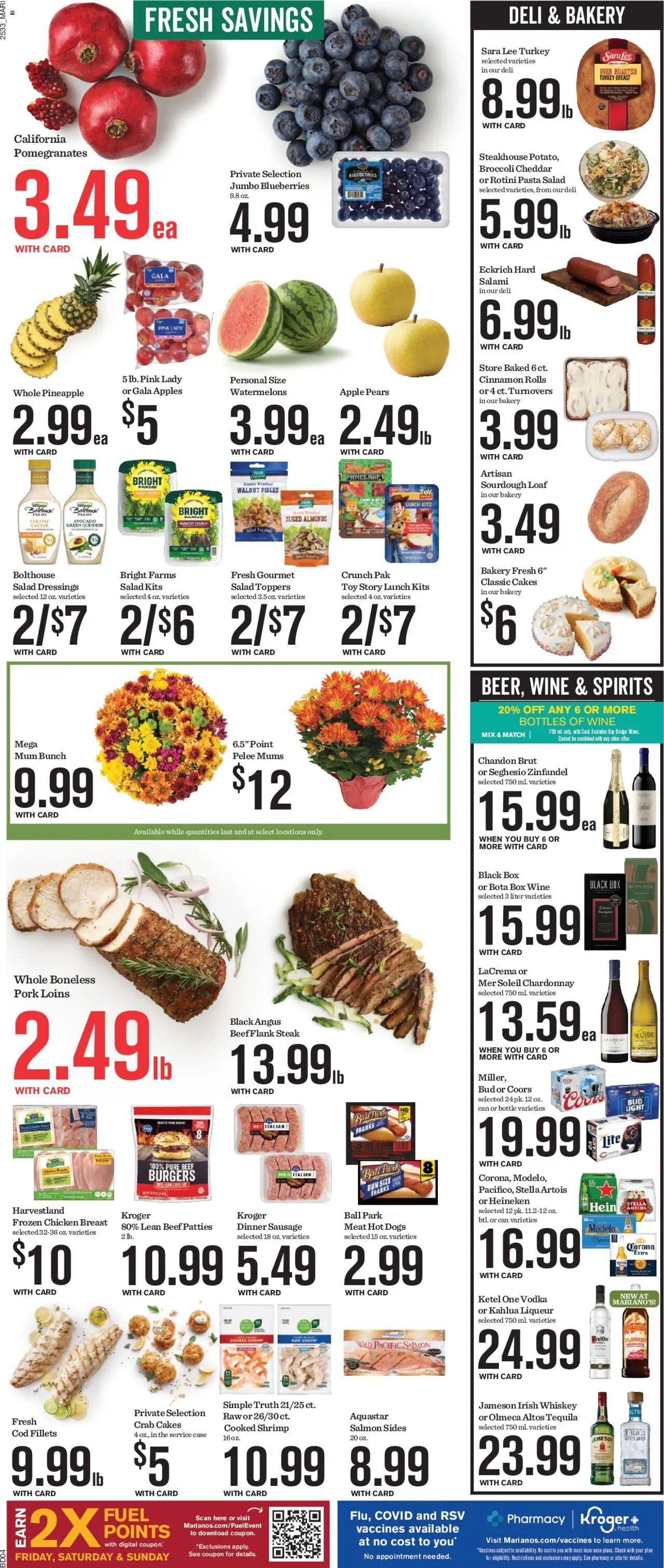 Mariano's Weekly Ad - valid from 17.09.2025 | Page: 6 | Products: Broccoli, Salad, Avocado, Case
