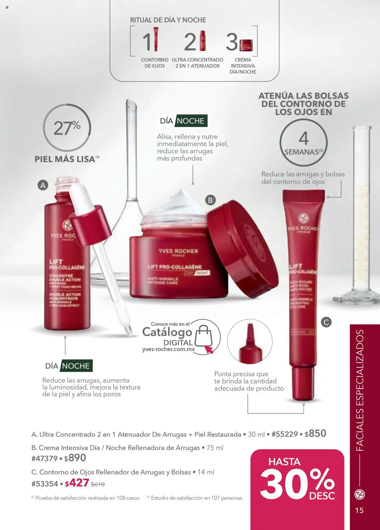 Nuevas ofertas de Yves Rocher válidas en toda la República Mexicana desde el 18.09.2025. ¡Encuentra las mejores ofertas en Yves Rocher - Campaña 13 2025! | Página: 15 | Productos: Contorno de ojos, Crema, Atenuador, Té