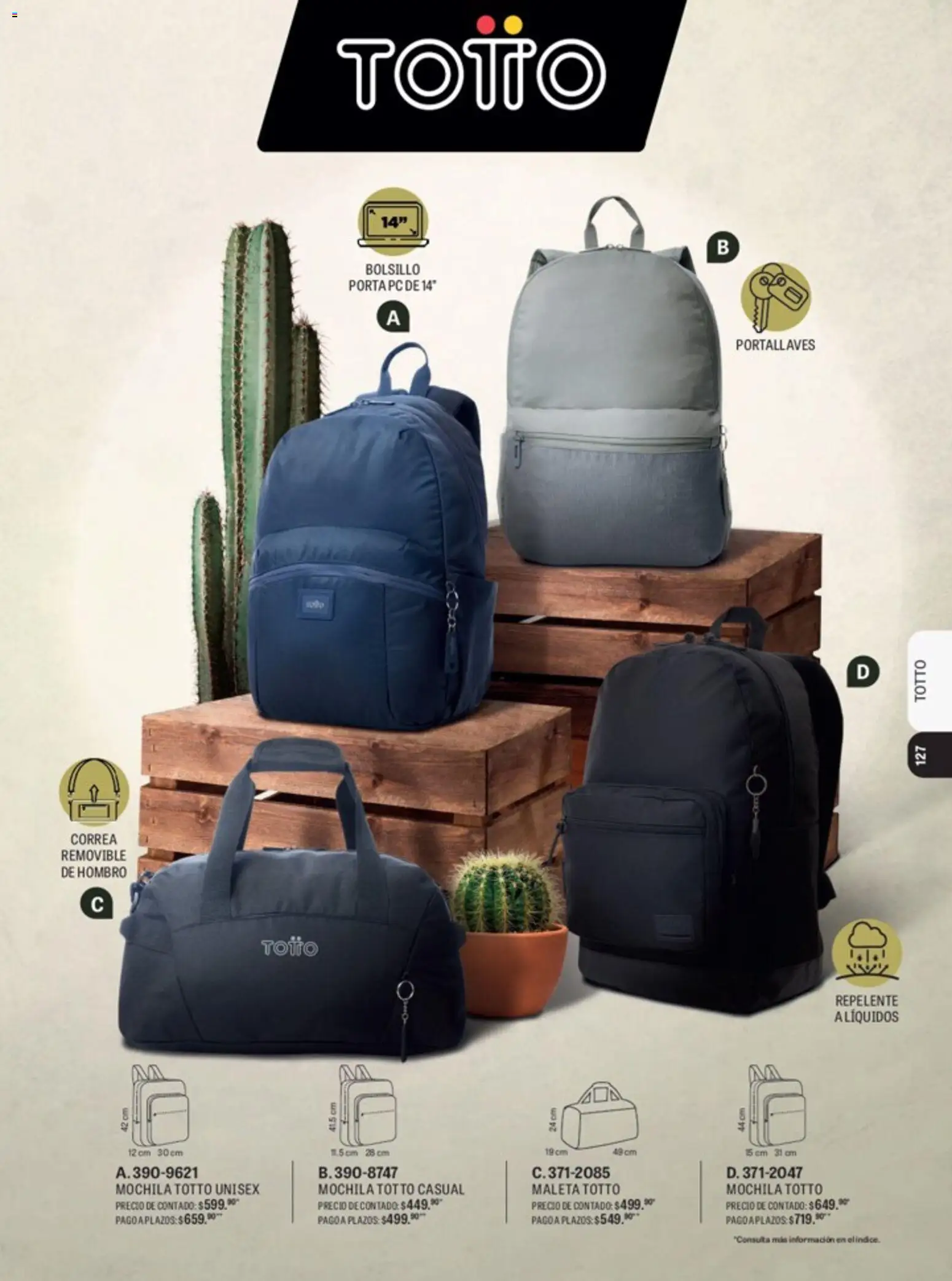 Nuevas ofertas de Andrea válidas en toda la República Mexicana desde el 15.04.2026. ¡Encuentra las mejores ofertas en Andrea catálogo Lo mejor en marcas! | Página: 96 | Productos: Mochila, Maleta, Repelente