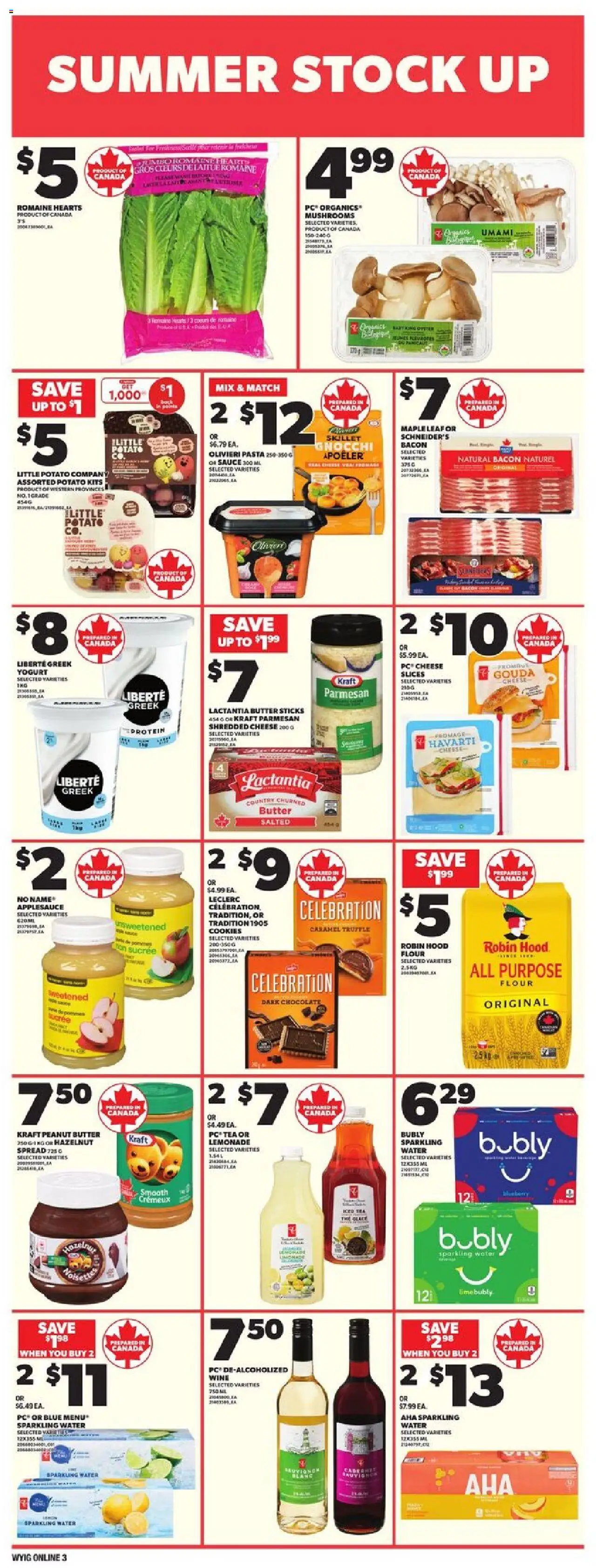 Independent Grocer flyer valid from 24.07.2025 | Page: 13 | Products: Pasta, Cookies, Butter, Yogurt