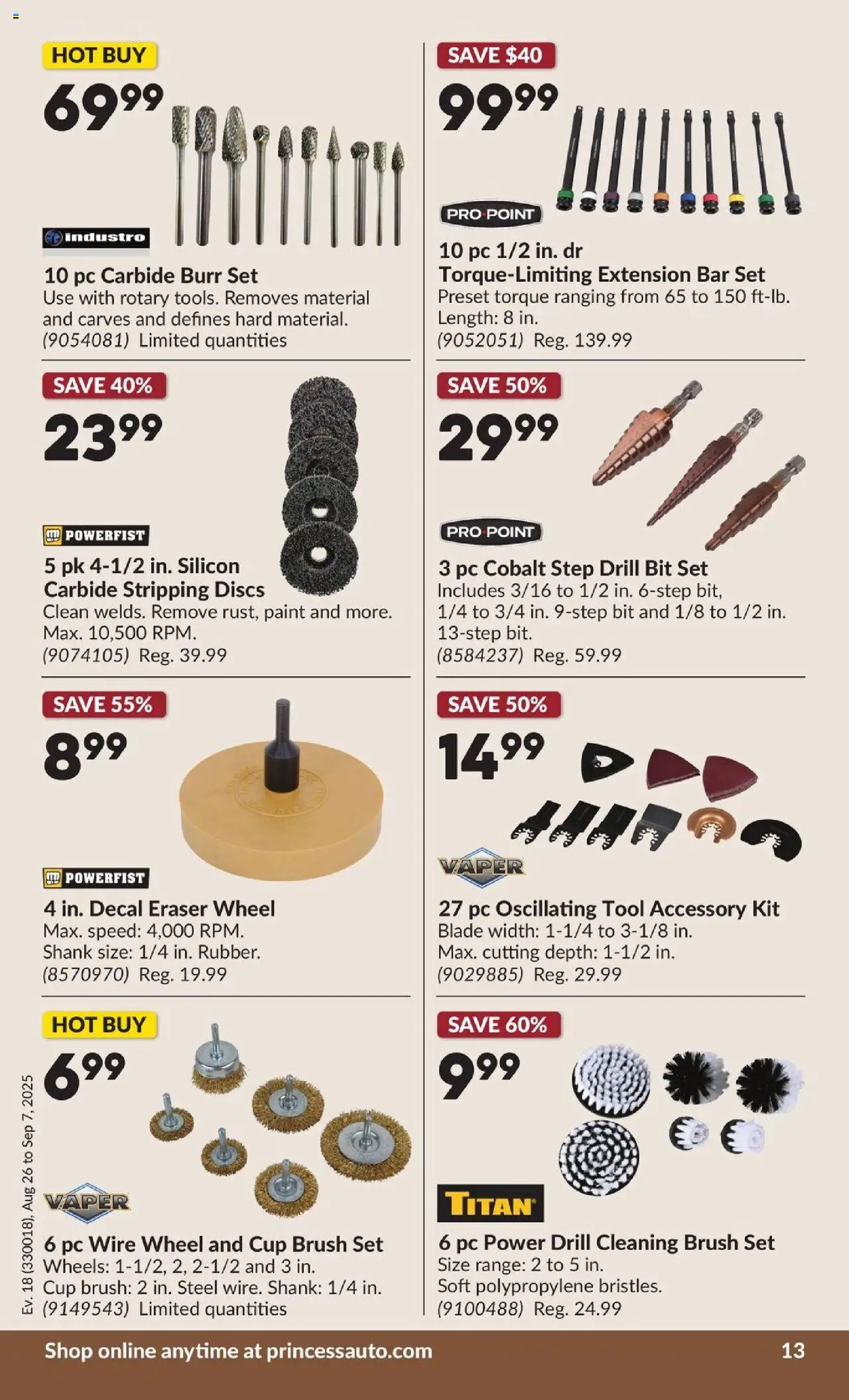 Princess Auto flyer valid from 26.08.2025 | Page: 19 | Products: PC, Brush