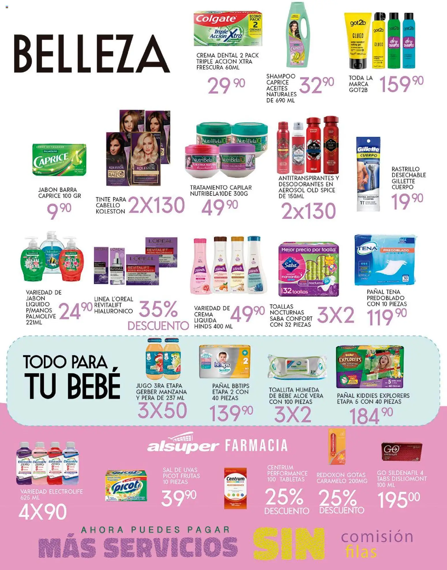 Nuevas ofertas de Alsuper válidas en toda la República Mexicana desde el 07.11.2025. ¡Encuentra las mejores ofertas en Alsuper folleto Chihuahua-Capital! | Página: 4 | Productos: Pera, Sal, Crema, Jugo