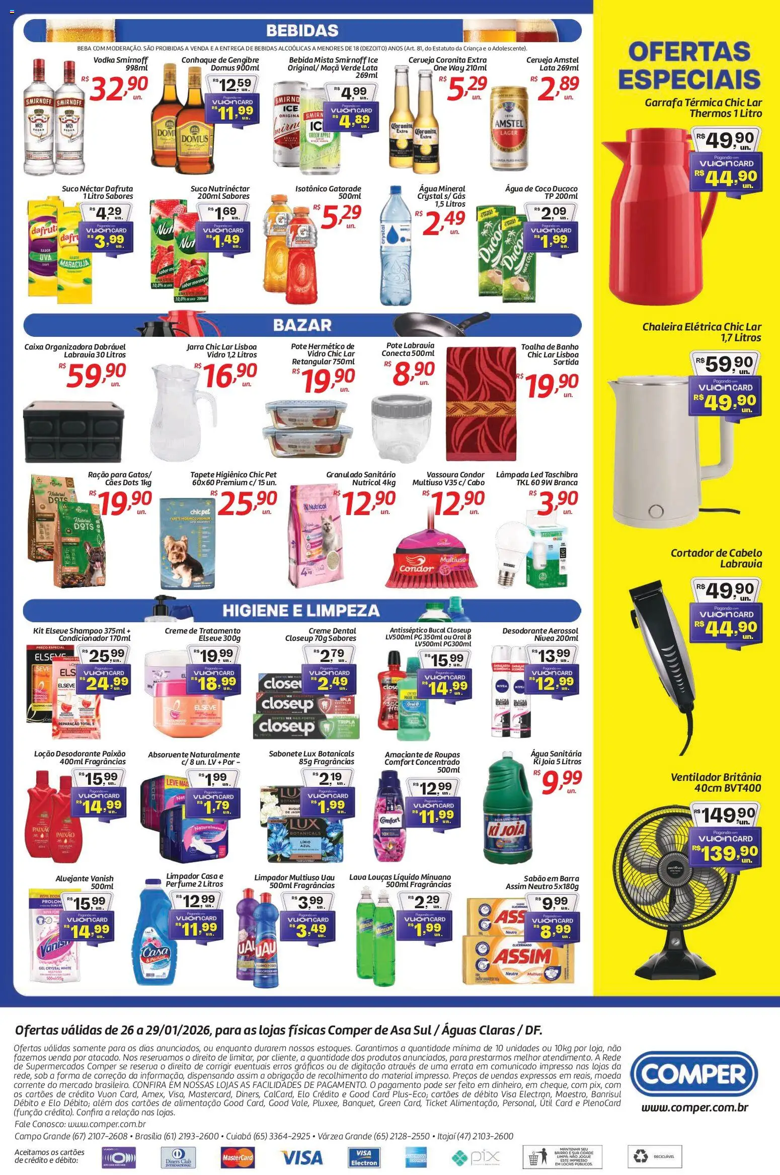 Comper Folheto - válido de 26.01.2026 | Página: 4 | Produtos: Ventilador, Gatorade, Garrafa térmica, Vanish