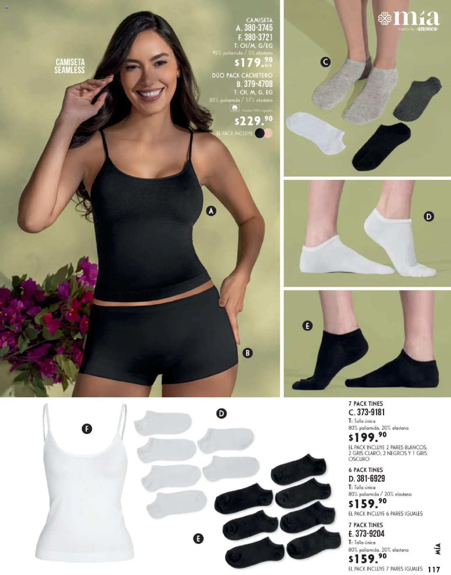 Nuevas ofertas de Andrea válidas en toda la República Mexicana desde el 25.01.2026. ¡Encuentra las mejores ofertas en Andrea catálogo Lencería & vestir interior! | Página: 13 | Productos: Algodón, Cachetero, Camiseta