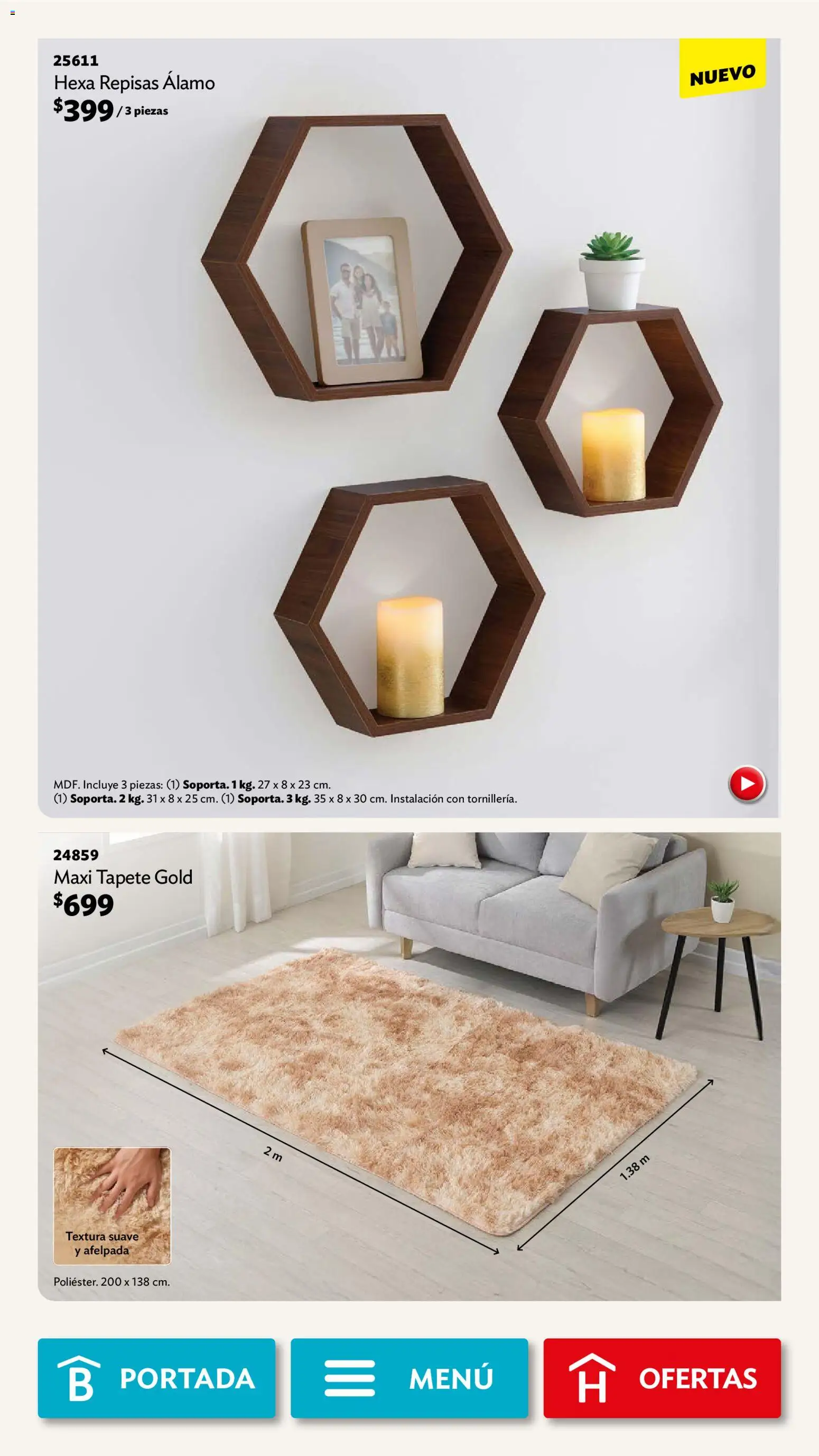 Nuevas ofertas de Betterware válidas en toda la República Mexicana desde el 03.11.2025. ¡Encuentra las mejores ofertas en Betterware campaña 11 2025! | Página: 22 | Productos: Tapete