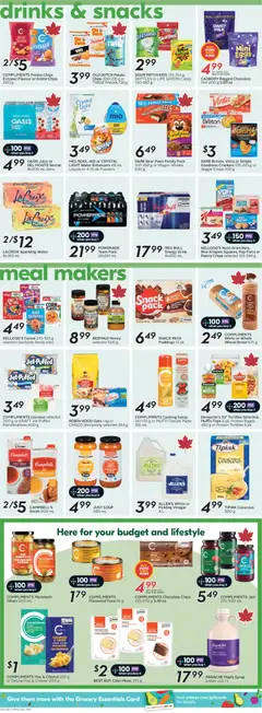 Preview of Sobeys weekly flyer / circulaire from shop Sobeys valid from 23.04.2026 | Page: 11 | Products: Rice, Chips, Milk, Eggs