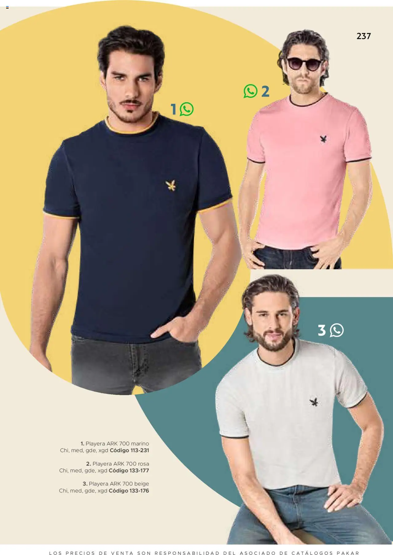 Nuevas ofertas de SC Pakar válidas en toda la República Mexicana desde el 24.07.2025. ¡Encuentra las mejores ofertas en SC Pakar Catálogo Ropa y Accesorios! | Página: 237 | Productos: Playera