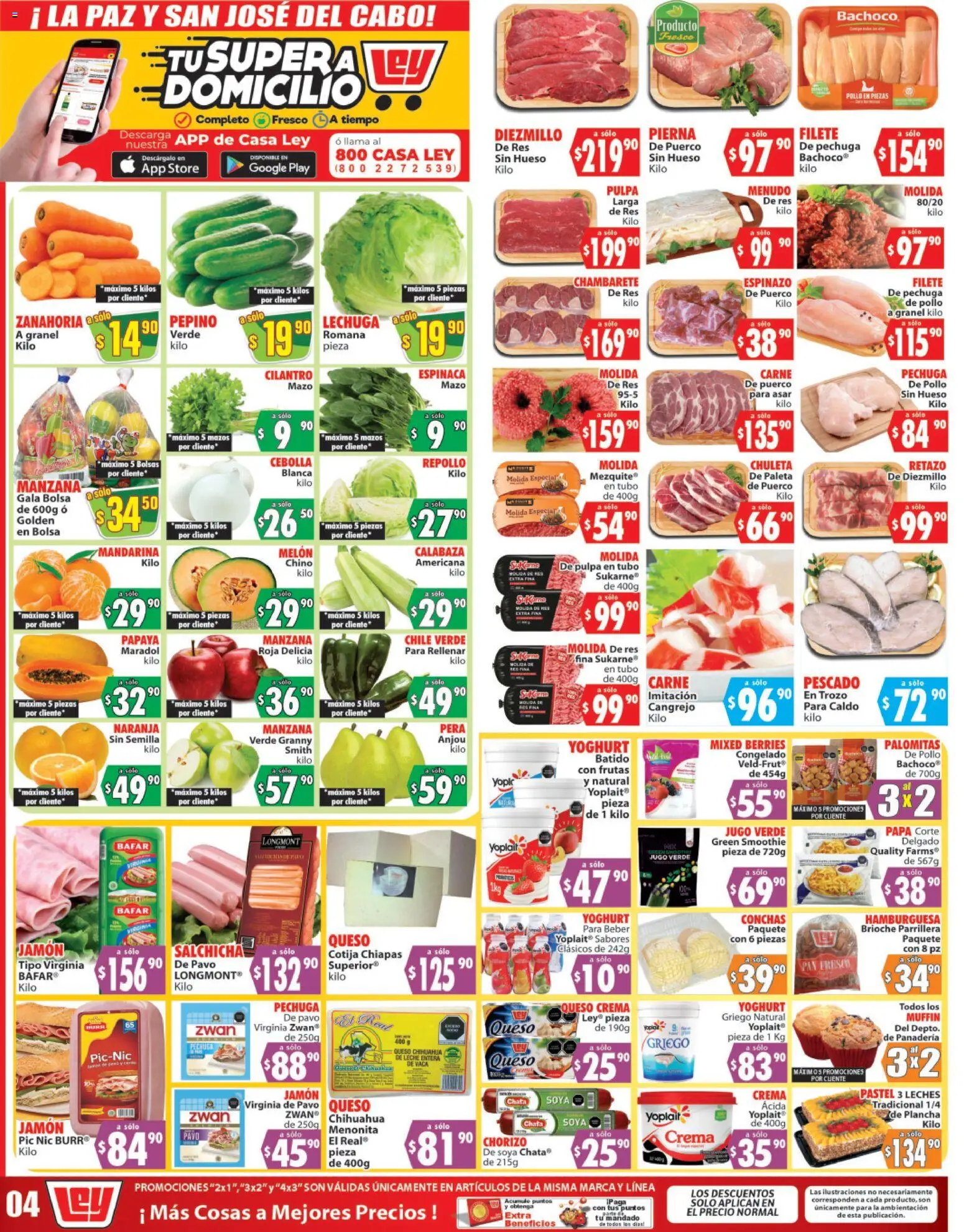 Nuevas ofertas de Casa Ley válidas en toda la República Mexicana desde el 08.01.2026. ¡Encuentra las mejores ofertas en Casa Ley folleto Autoservicio! | Página: 2 | Productos: Paleta, Manzana, Lechuga, Chorizo