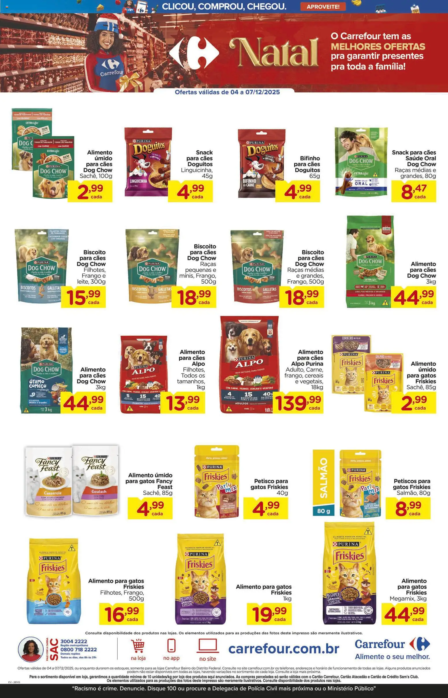 Carrefour Bairro Folheto - válido de 04.12.2025 | Página: 1 | Produtos: Salmão, Alimento úmido, Cereais, Atum