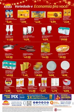 Encarte Assaí Atacadista - RR - Pré-Visualização do folheto da loja Assaí Atacadista, válido de 21.11.2025 | Página: 2 | Produtos: Taças, Faca, Caneca, Leite condensado
