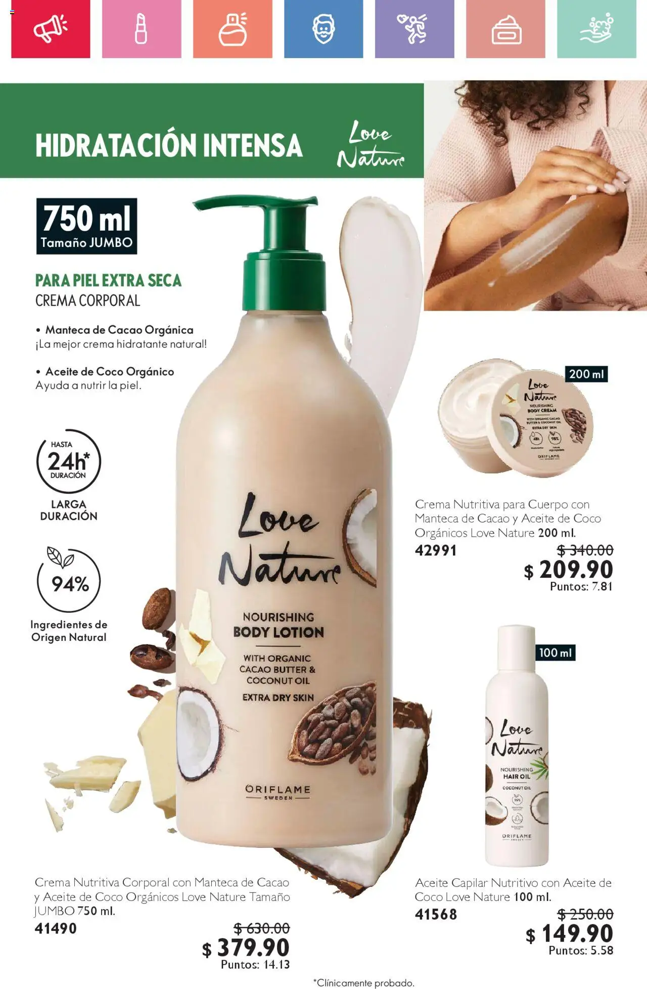 Nuevas ofertas de Oriflame válidas en toda la República Mexicana desde el 02.08.2025. ¡Encuentra las mejores ofertas en Oriflame - Campaña 11 2025! | Página: 64 | Productos: Crema, Aceite, Cacao, Body