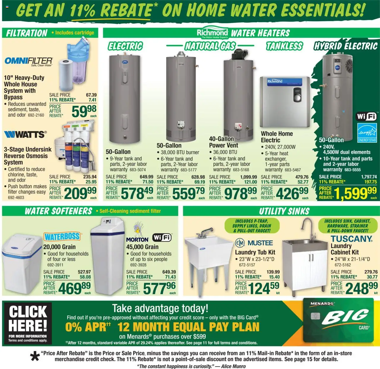 Menards - Weekly Ad - valid from 10.09.2025 | Page: 23 | Products: Water
