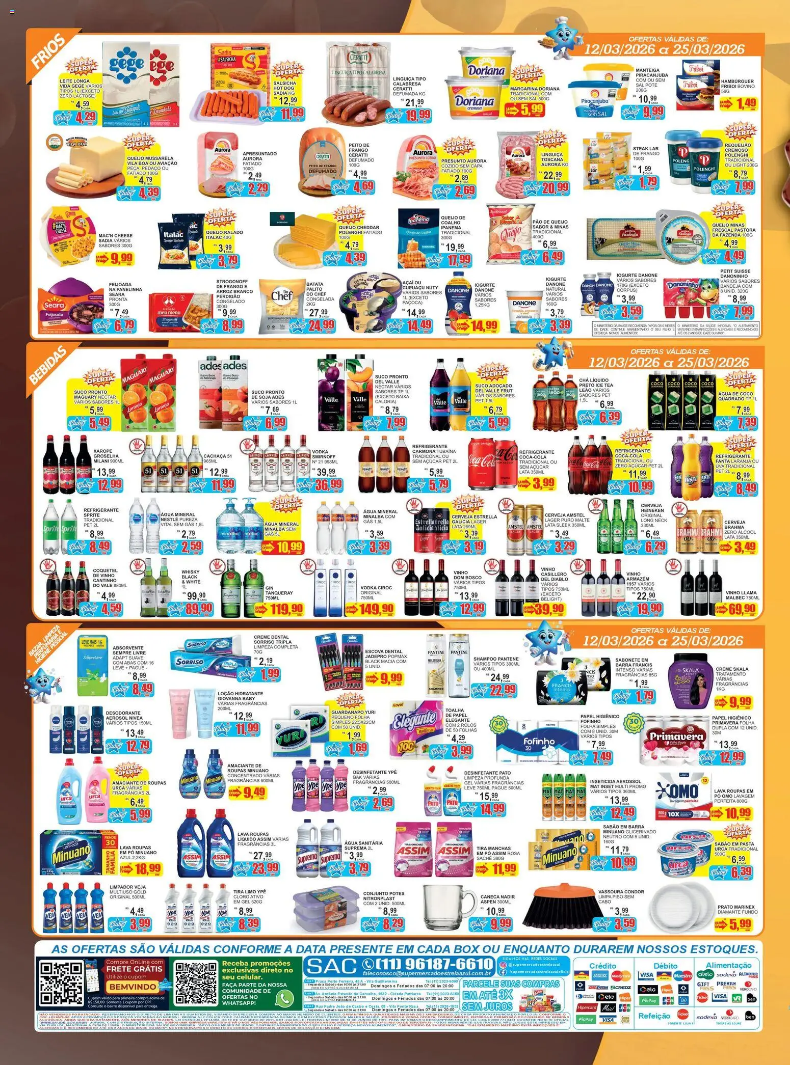 Estrela Azul Folheto - válido de 12.03.2026 | Página: 4 | Produtos: Coco, Piso, Hambúrguer, Água sanitária