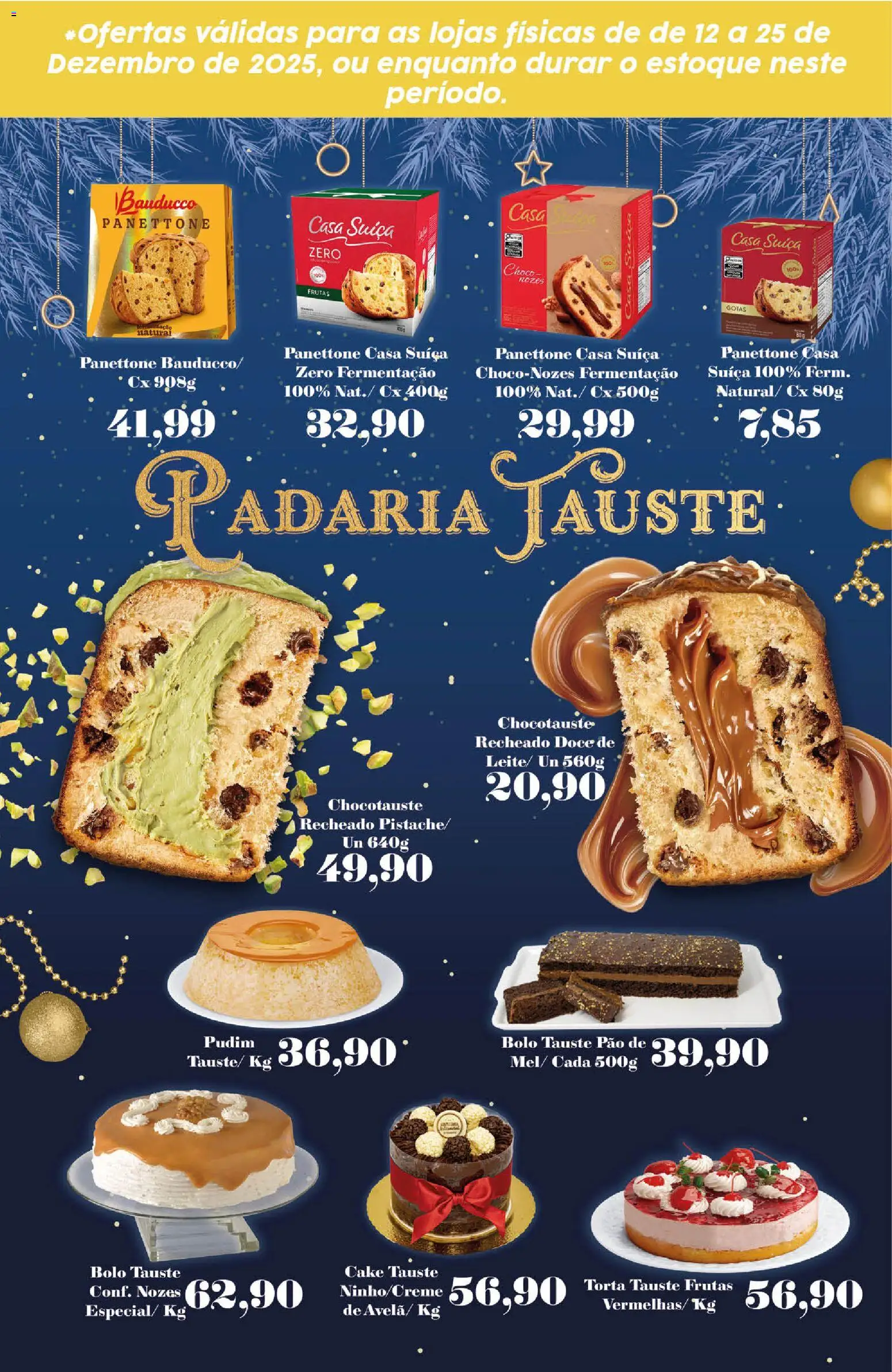Tauste Folheto - válido de 12.12.2025 | Página: 6 | Produtos: Panettone, Pão, Bolo