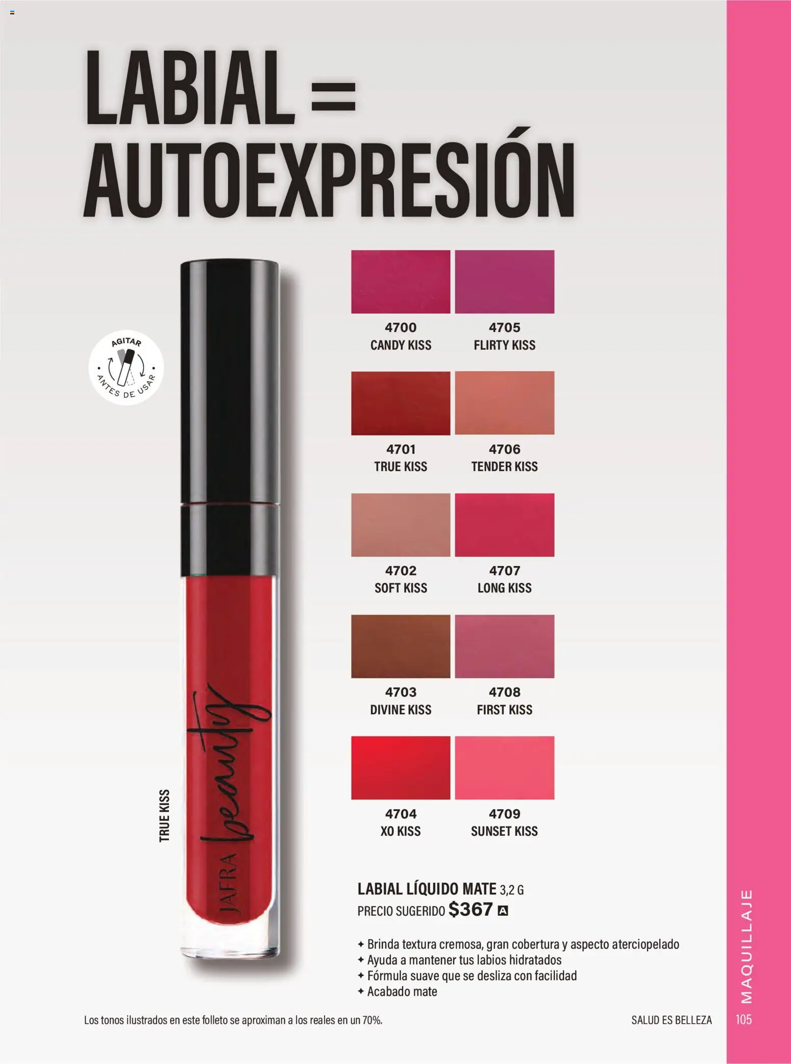 Nuevas ofertas de JAFRA válidas en toda la República Mexicana desde el 01.02.2026. ¡Encuentra las mejores ofertas en JAFRA catálogo Organizador de Ventas! | Página: 103 | Productos: Mate, Maquillaje