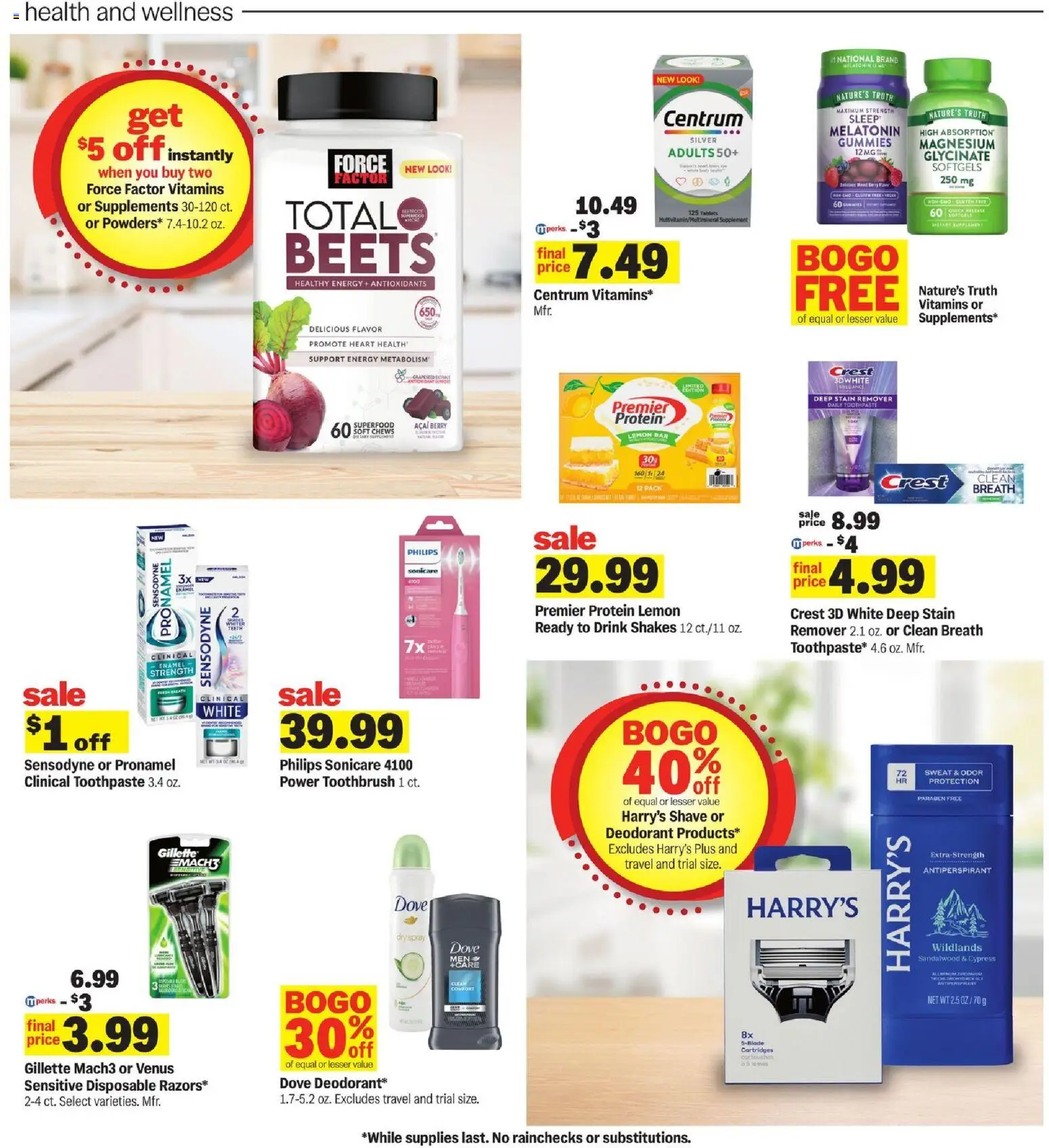 Meijer Weekly Ad - valid from 11.03.2026 | Page: 27 | Products: Deodorant, Toothpaste, Toothbrush, Lemon