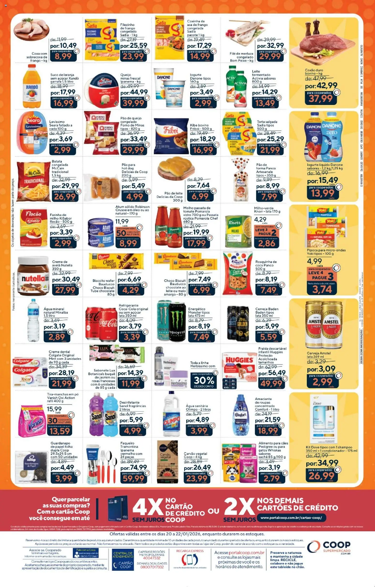 Coop Folheto - válido de 20.01.2026 | Página: 2 | Produtos: Óleo, Peixe, Sabonete, Açúcar
