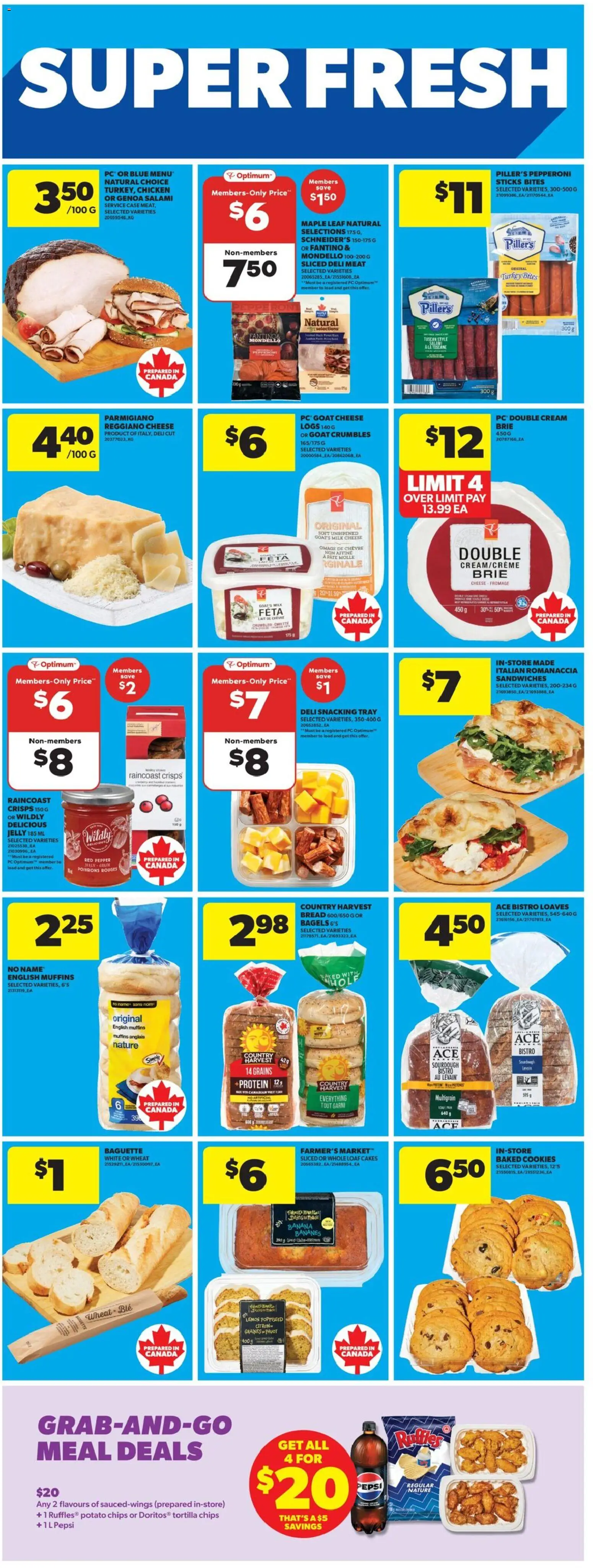 Real Canadian Superstore flyer valid from 19.02.2026 | Page: 20 | Products: Chips, Case, Salami, Chicken