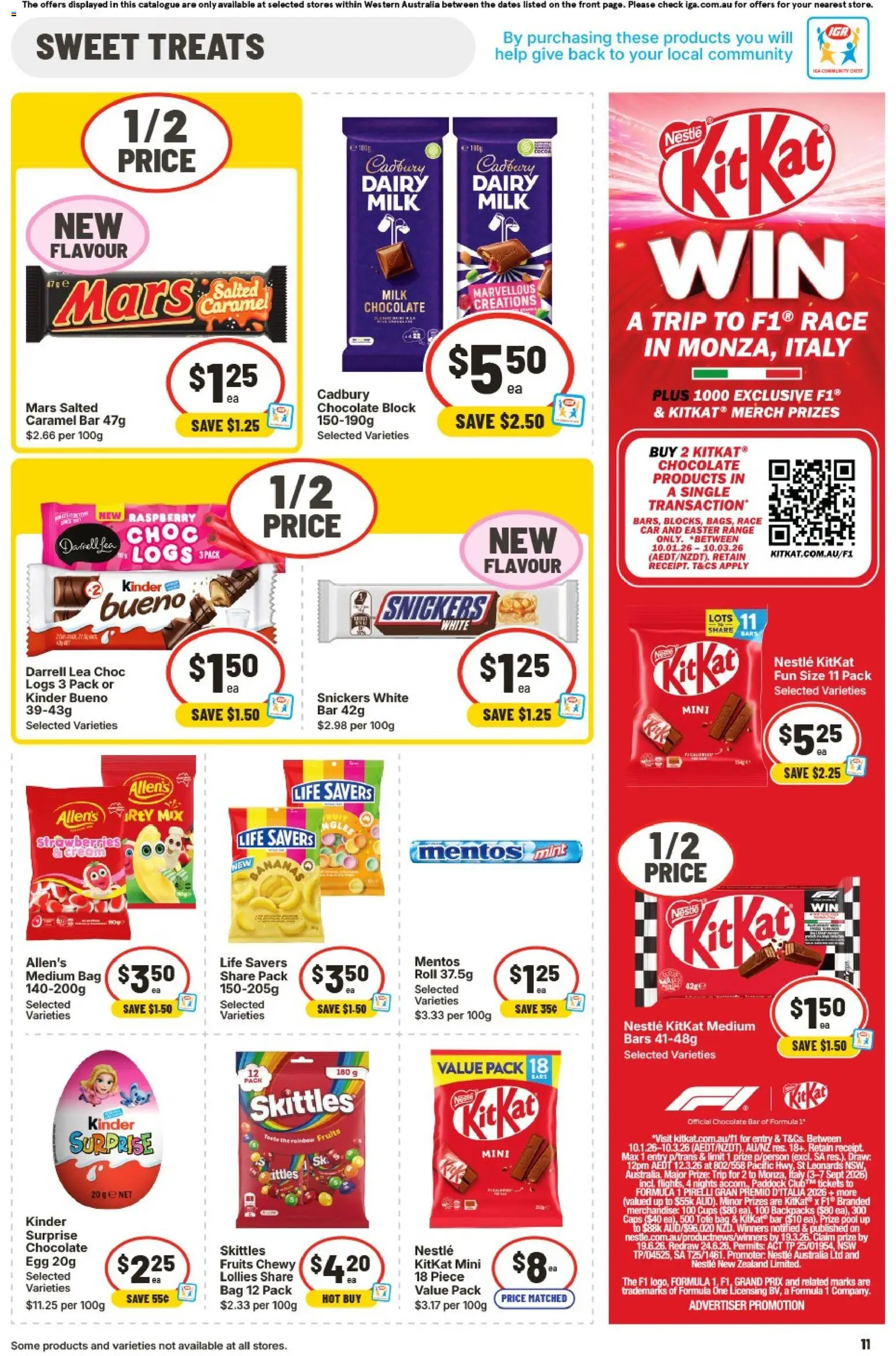 IGA catalogue - valid from 28.01.2026 | Page: 11 | Products: Milk, Bananas, Salt, Raspberry