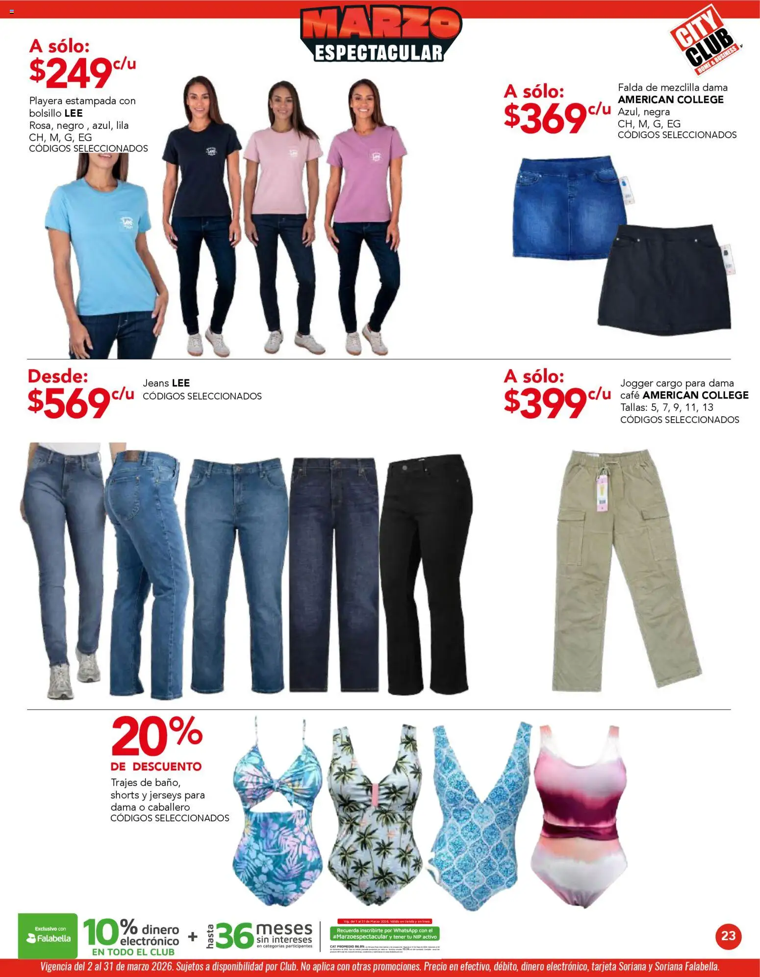 Nuevas ofertas de City Club válidas en toda la República Mexicana desde el 02.03.2026. ¡Encuentra las mejores ofertas en City Club catálogo! | Página: 23 | Productos: Café, Playera, Falda