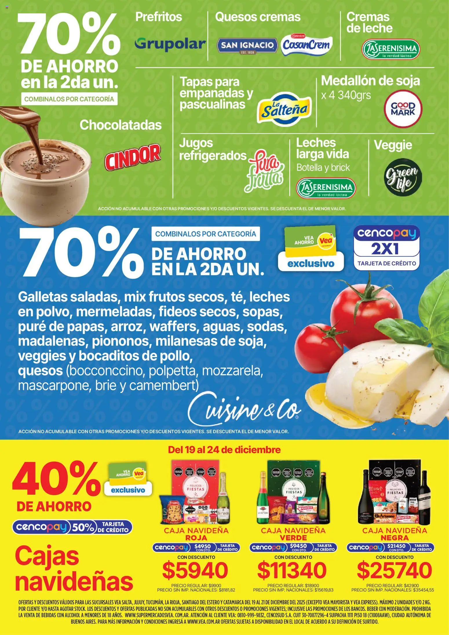 Vea - Oferta fin de semana │ válido desde el 19.12.2025 | Página: 4 | Productos: Botella, Caja, Leche, Fideos