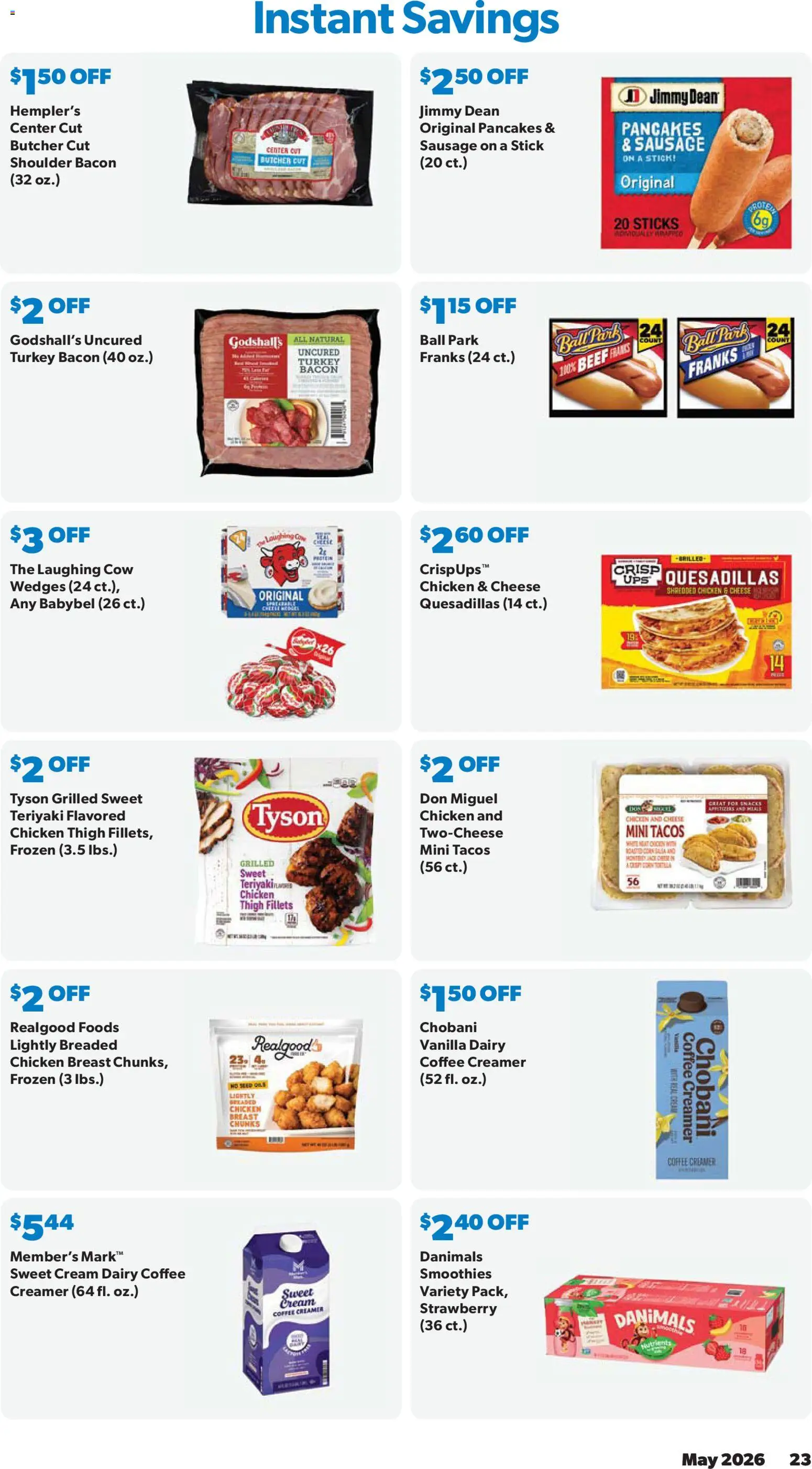 Sam's Club Weekly Ad - valid from 29.04.2026 | Page: 23 | Products: Coffee, Beef, Cream, Sausage