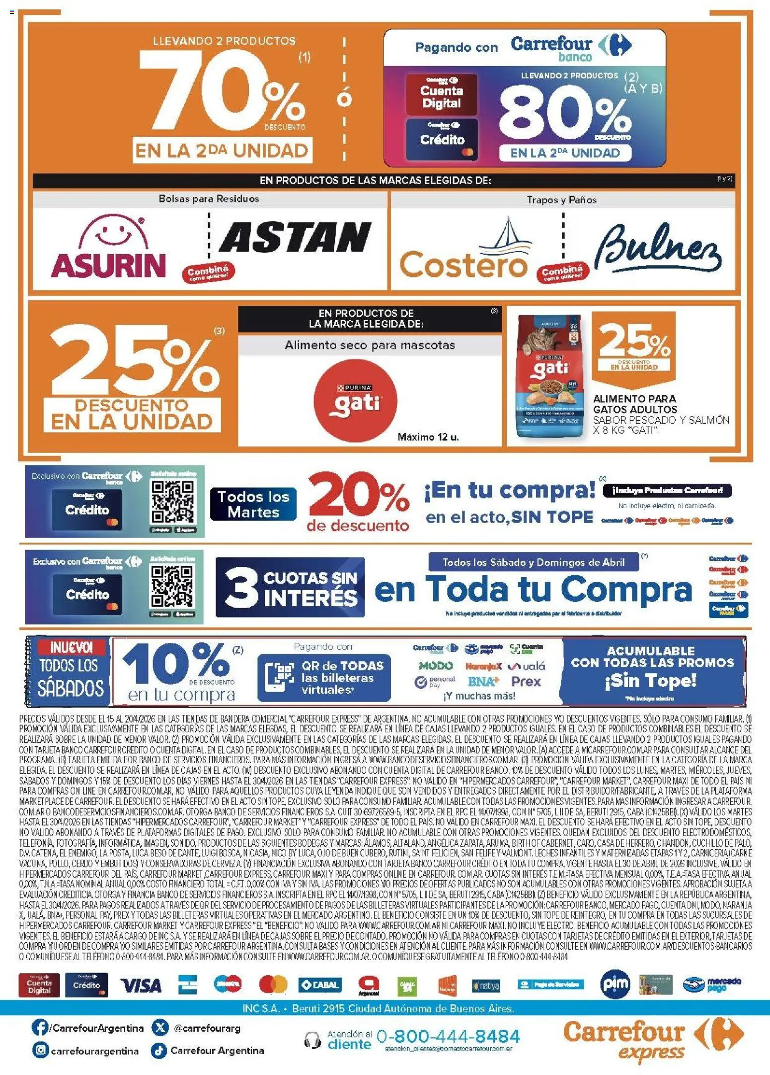 Carrefour Express  │ válido desde el 15.04.2026 | Página: 5 | Productos: Caso, Cuchillo, Banco, Sobre