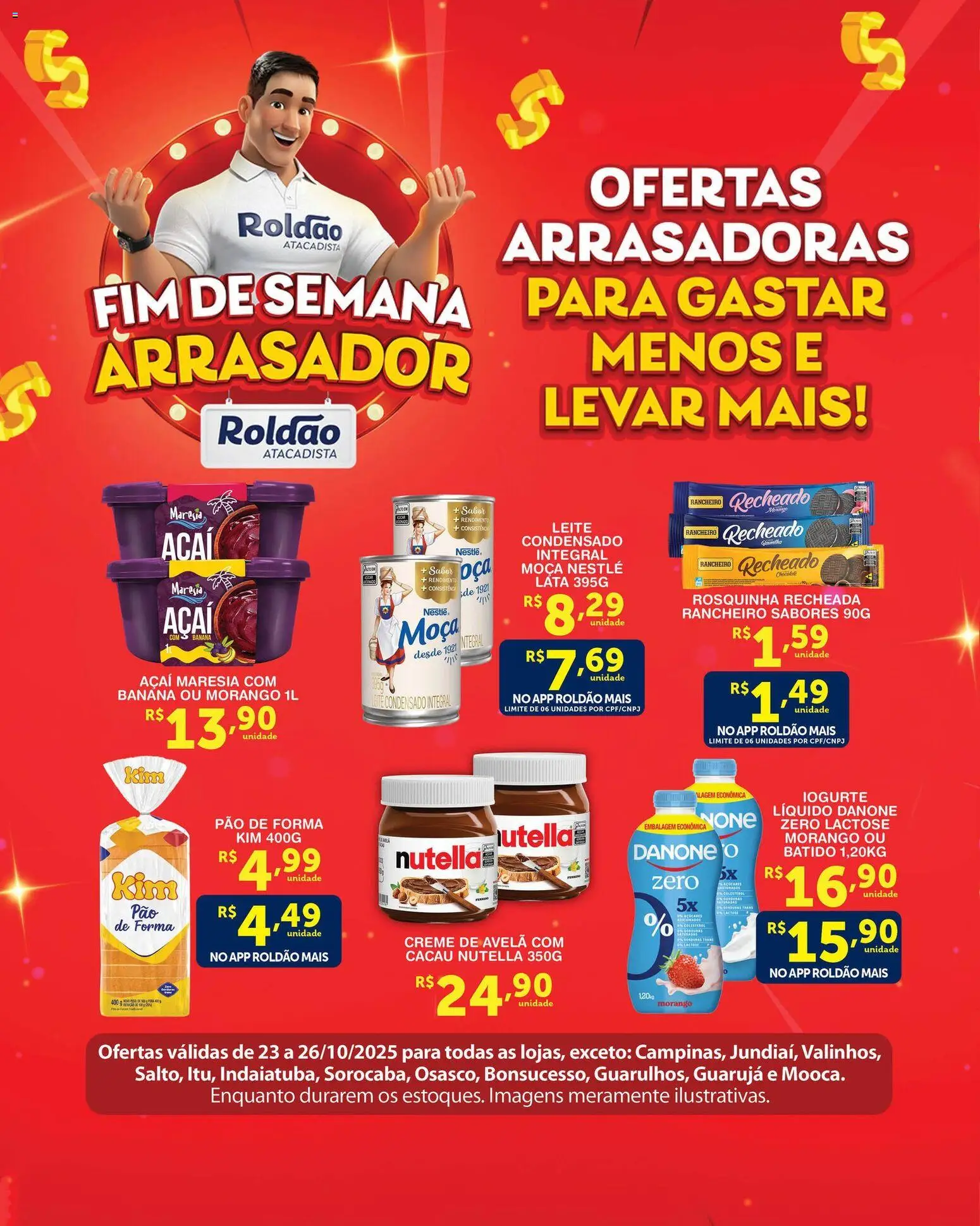 Roldão Folheto - válido de 23.10.2025 | Página: 3 | Produtos: Iogurte, Creme, Açaí, Avelã