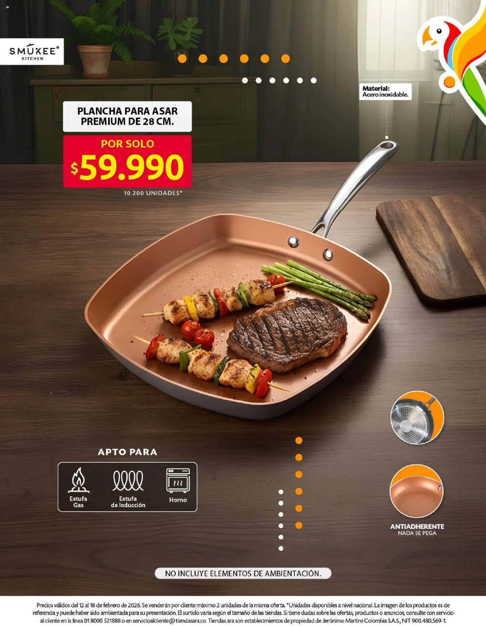 Ara revista - valida desde el 12.02.2026 | Página: 4 | Productos: Plancha, Estufa, Horno, Sobre