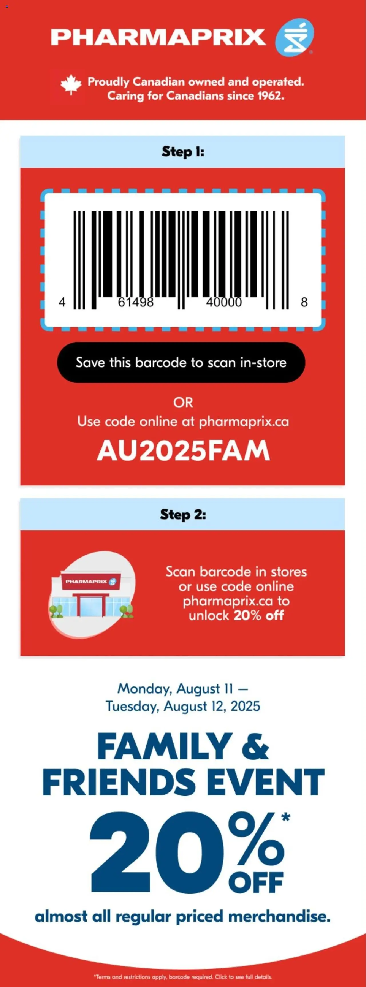 Pharmaprix flyer valid from 11.08.2025 | Page: 1