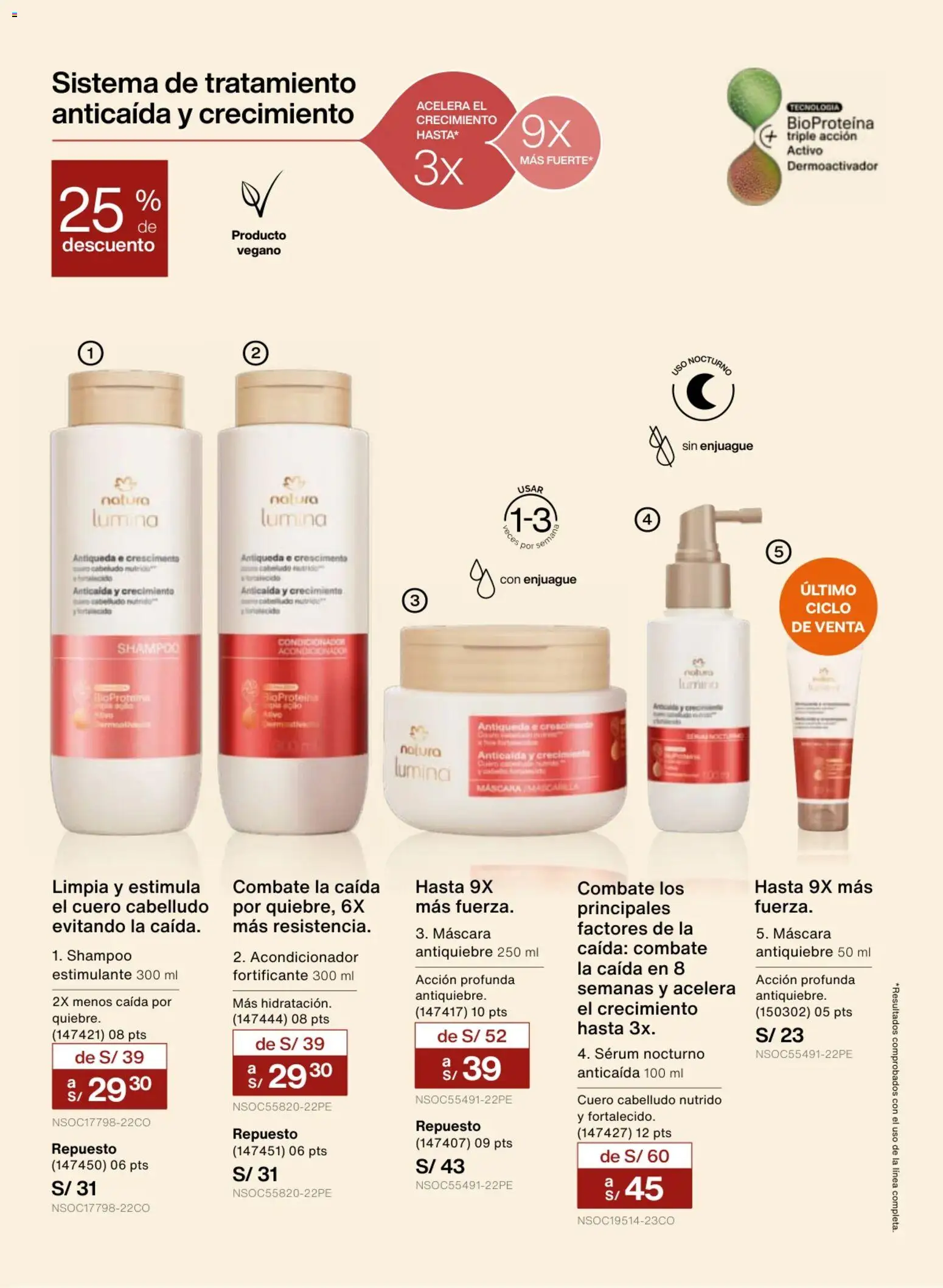 Catálogo Natura válido desde 18.02.2026 | Página: 125 | Productos: Máscara, Shampoo, Acondicionador