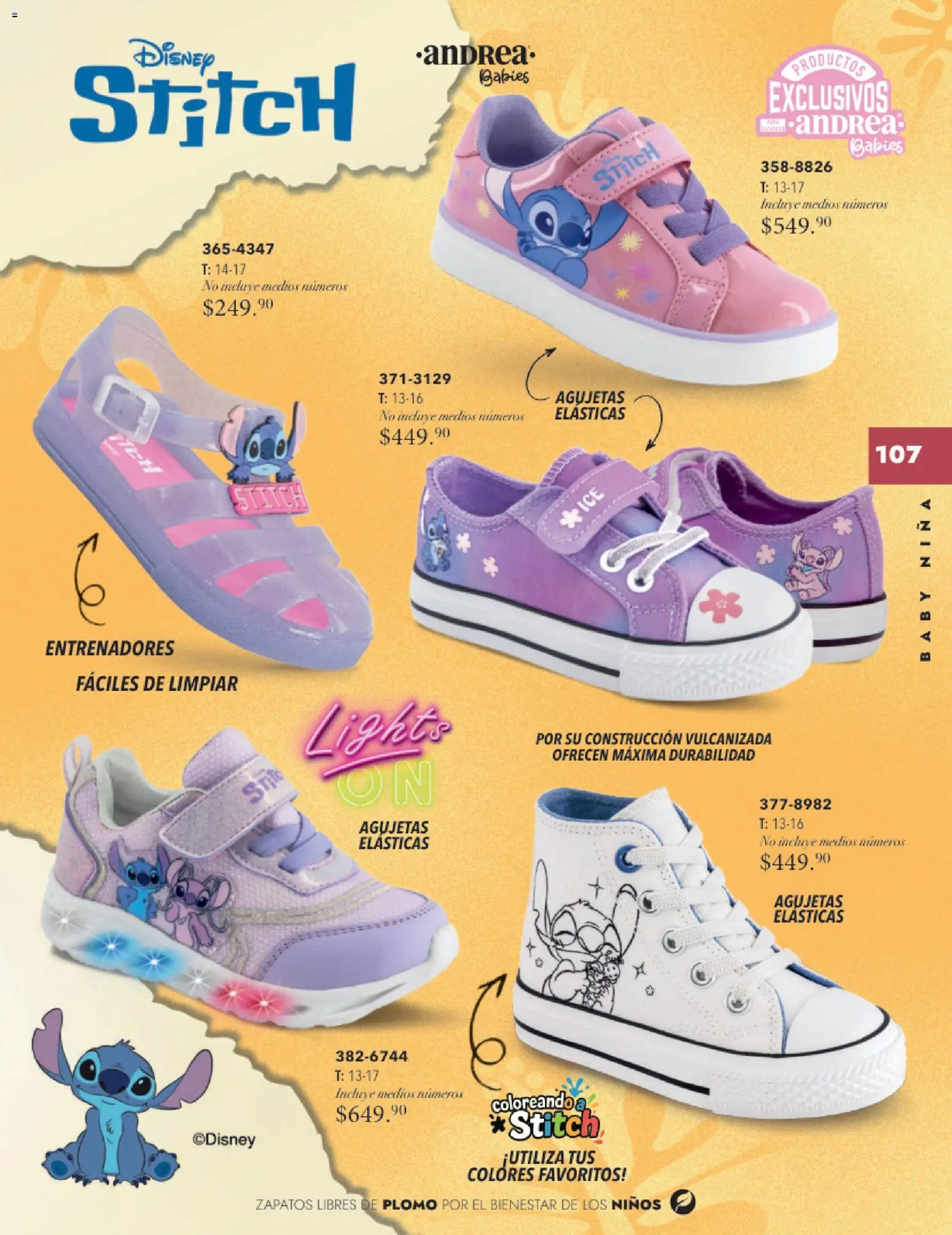 Nuevas ofertas de Andrea válidas en toda la República Mexicana desde el 26.11.2025. ¡Encuentra las mejores ofertas en Andrea catálogo Infantil Baby otoño 2025! | Página: 19 | Productos: Zapatos