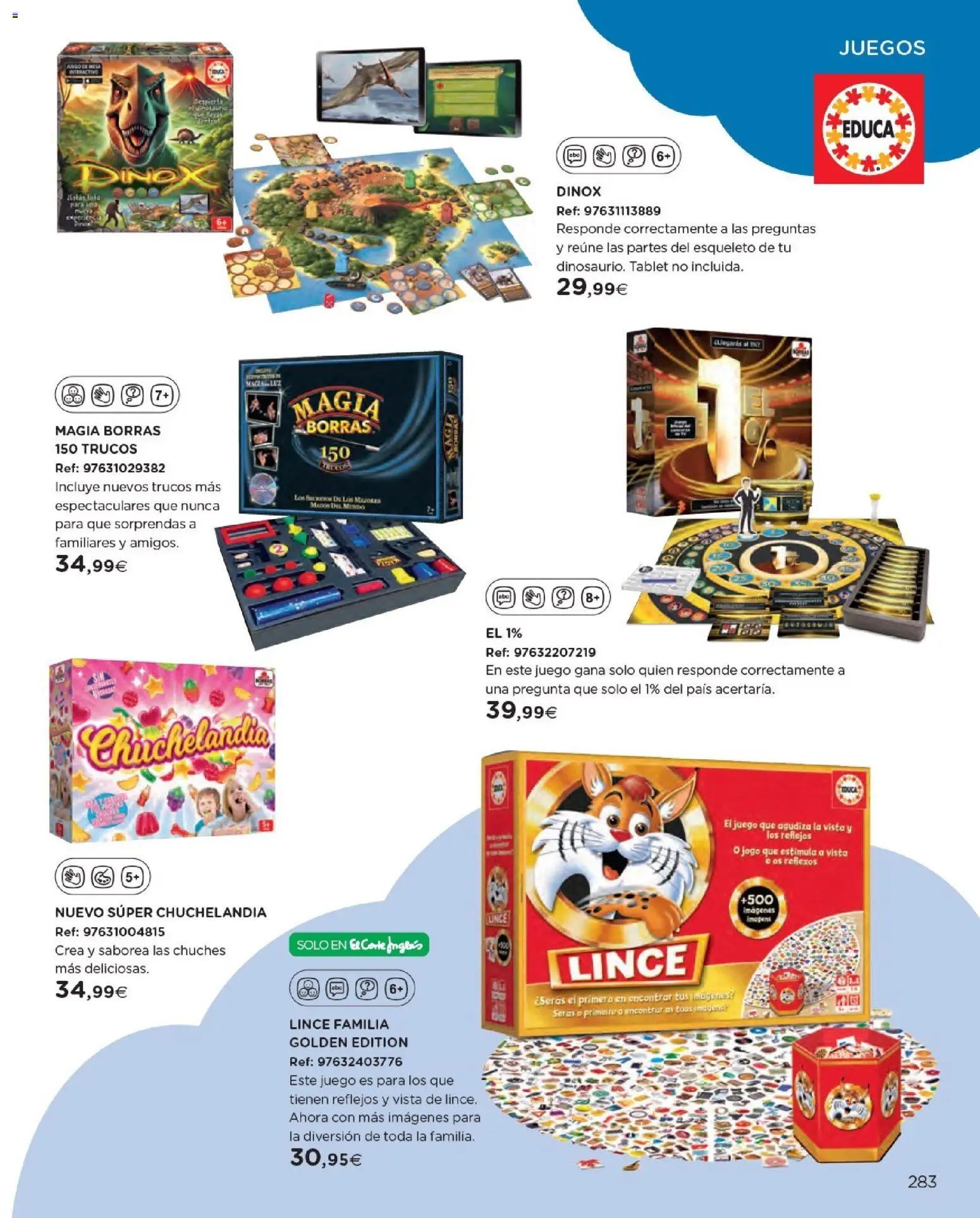 Nuevas ofertas de El Corte Inglés válidas en toda la República Mexicana desde el 27.10.2025. ¡Encuentra las mejores ofertas en El Corte Inglés catálogo Juguetes! | Página: 283 | Productos: Tablet, Juego, Mesa