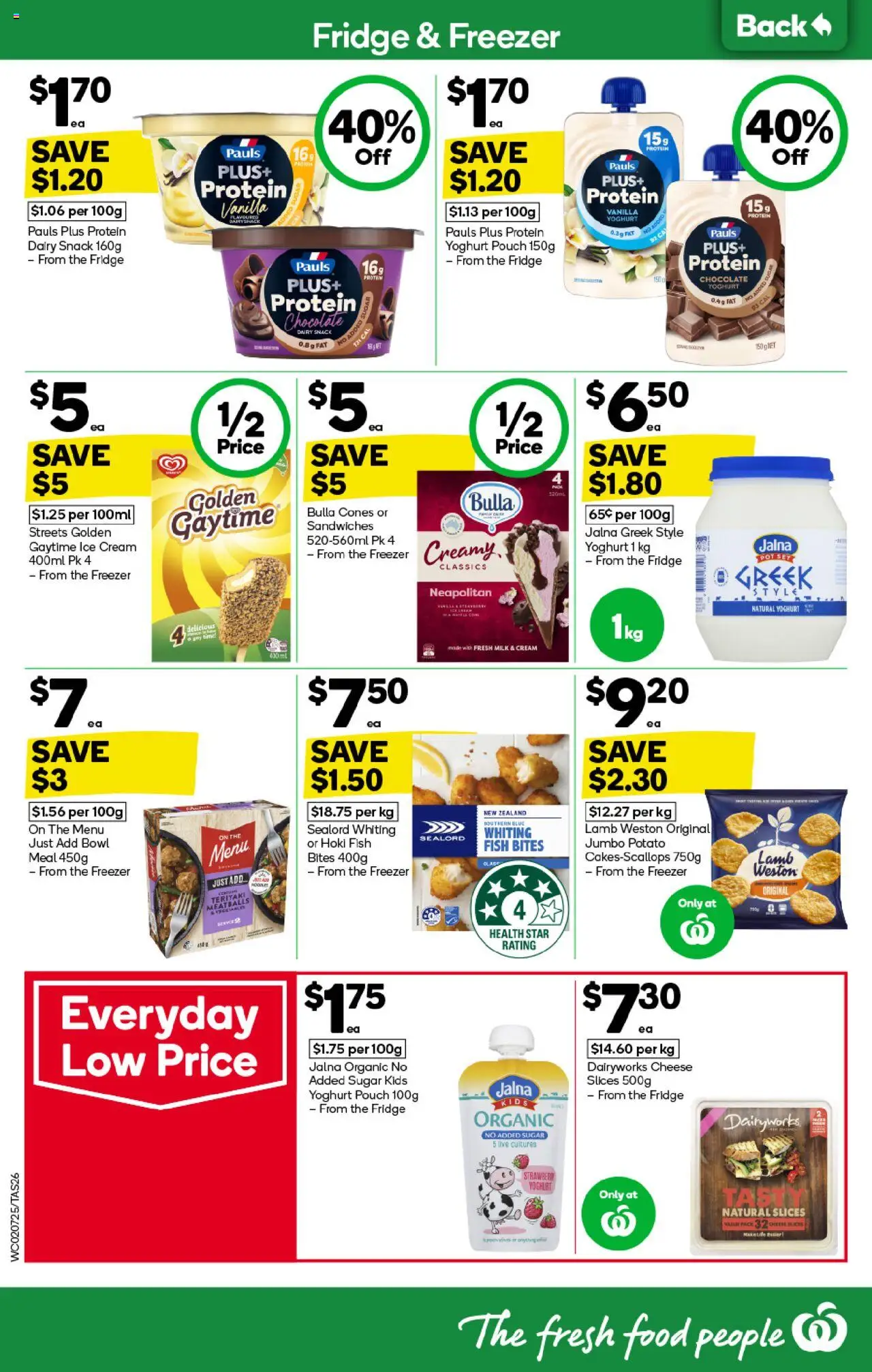 Woolworths catalogue - valid from 02.07.2025 | Page: 28 | Products: Cheese, Yoghurt, Cream, Fridge